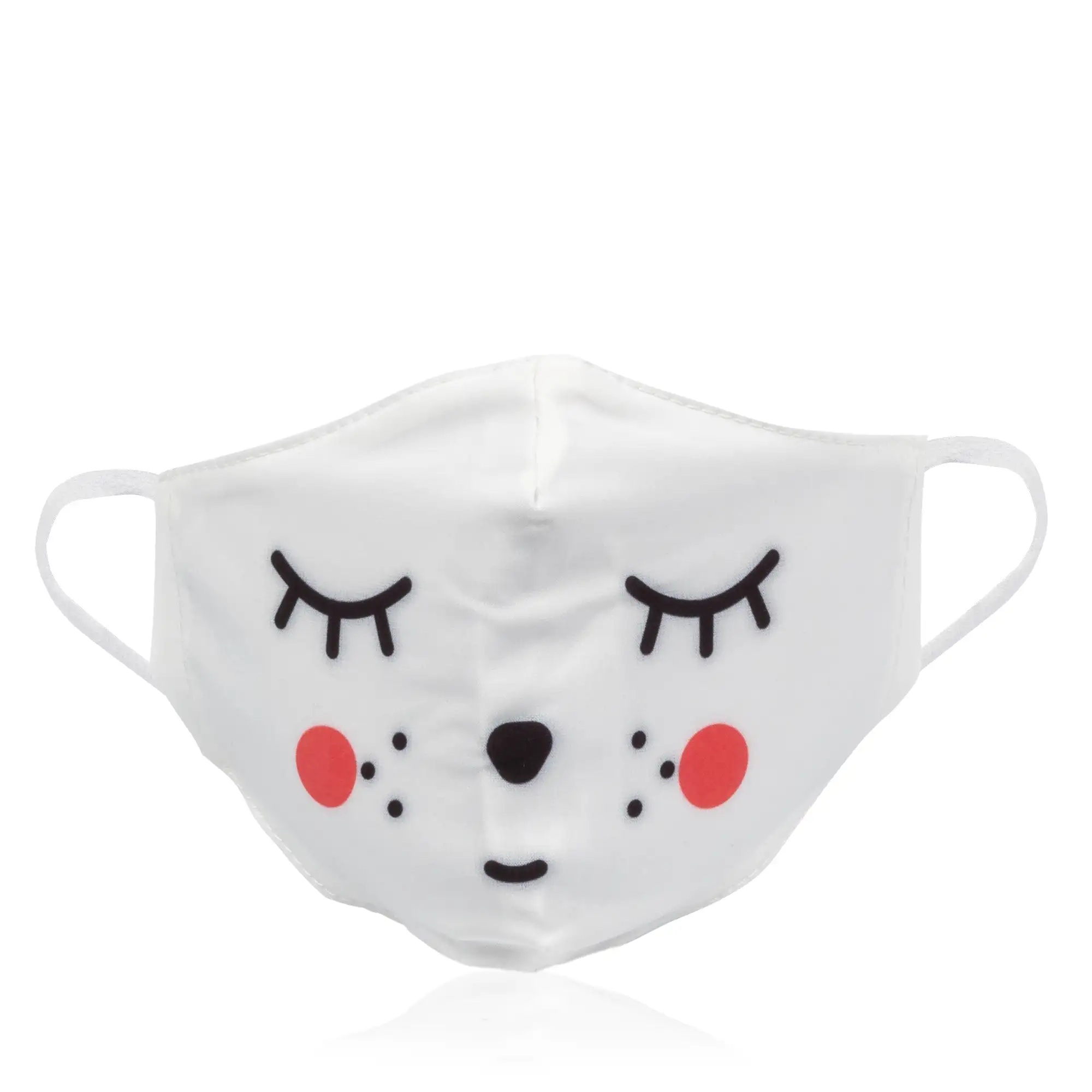 Mascarilla moda niño algodón estampado emoticono. Filtro no incluido.