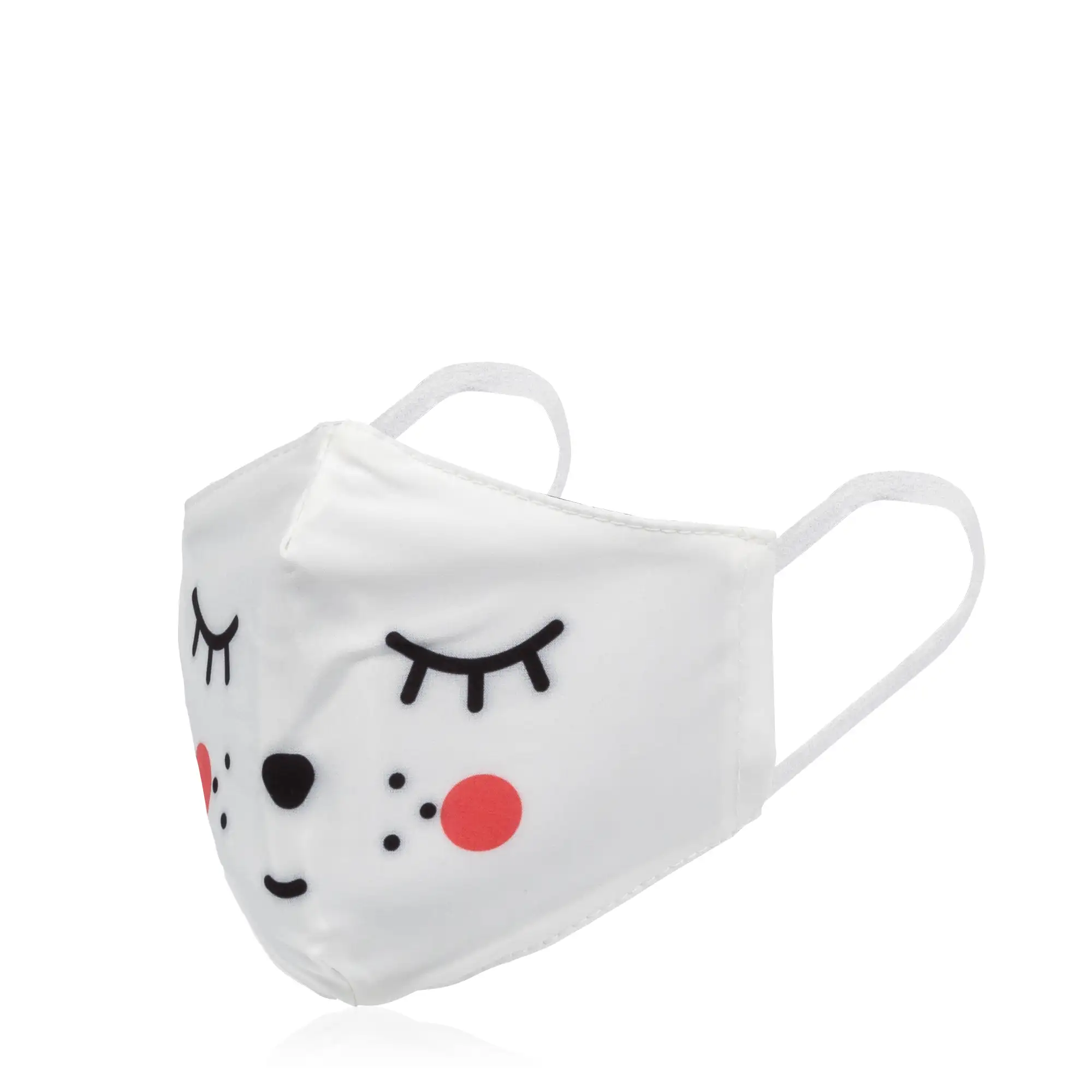 Mascarilla moda niño algodón estampado emoticono. Filtro no incluido.