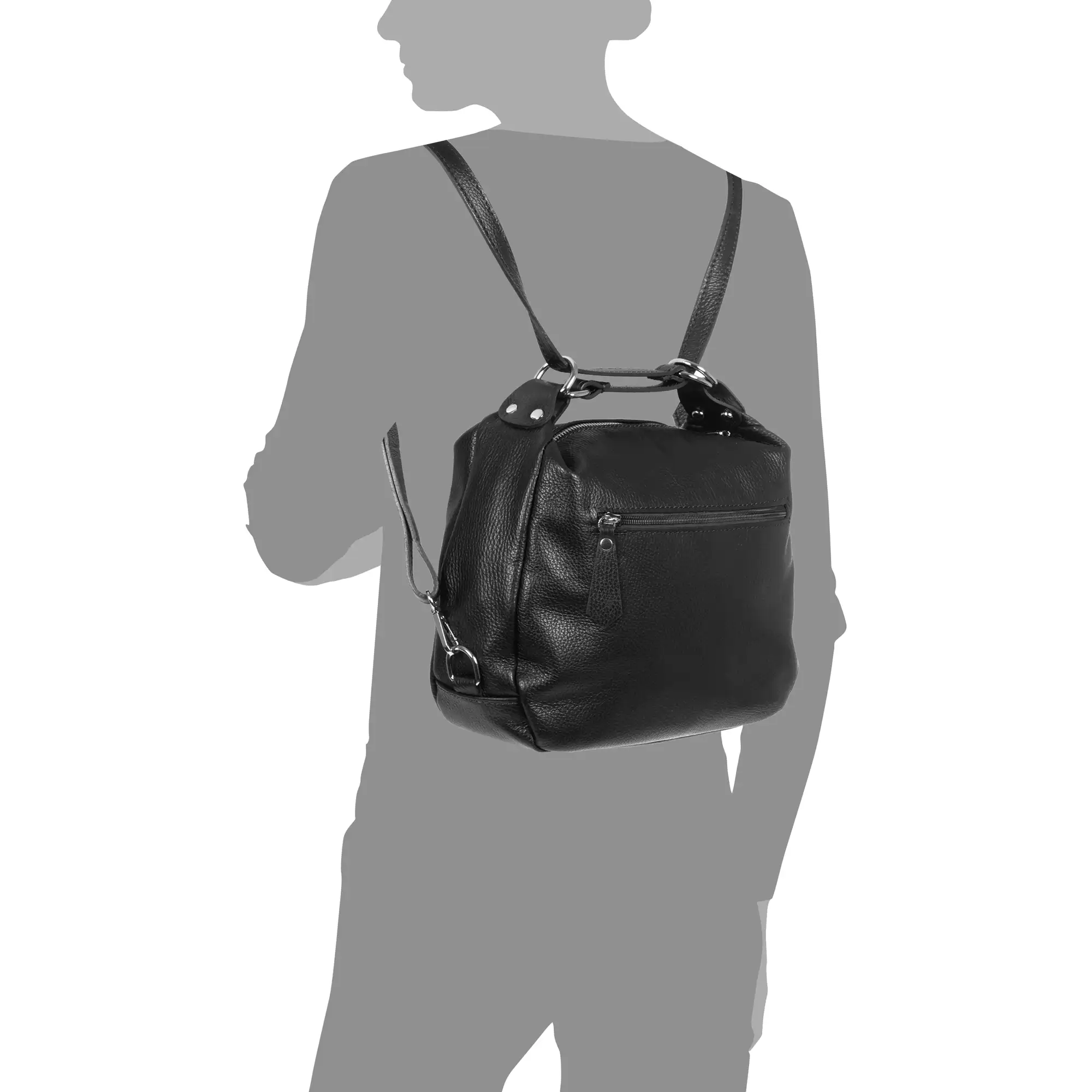 Abruzzi Bolso de hombro Mujer.Piel auténtica Dollaro