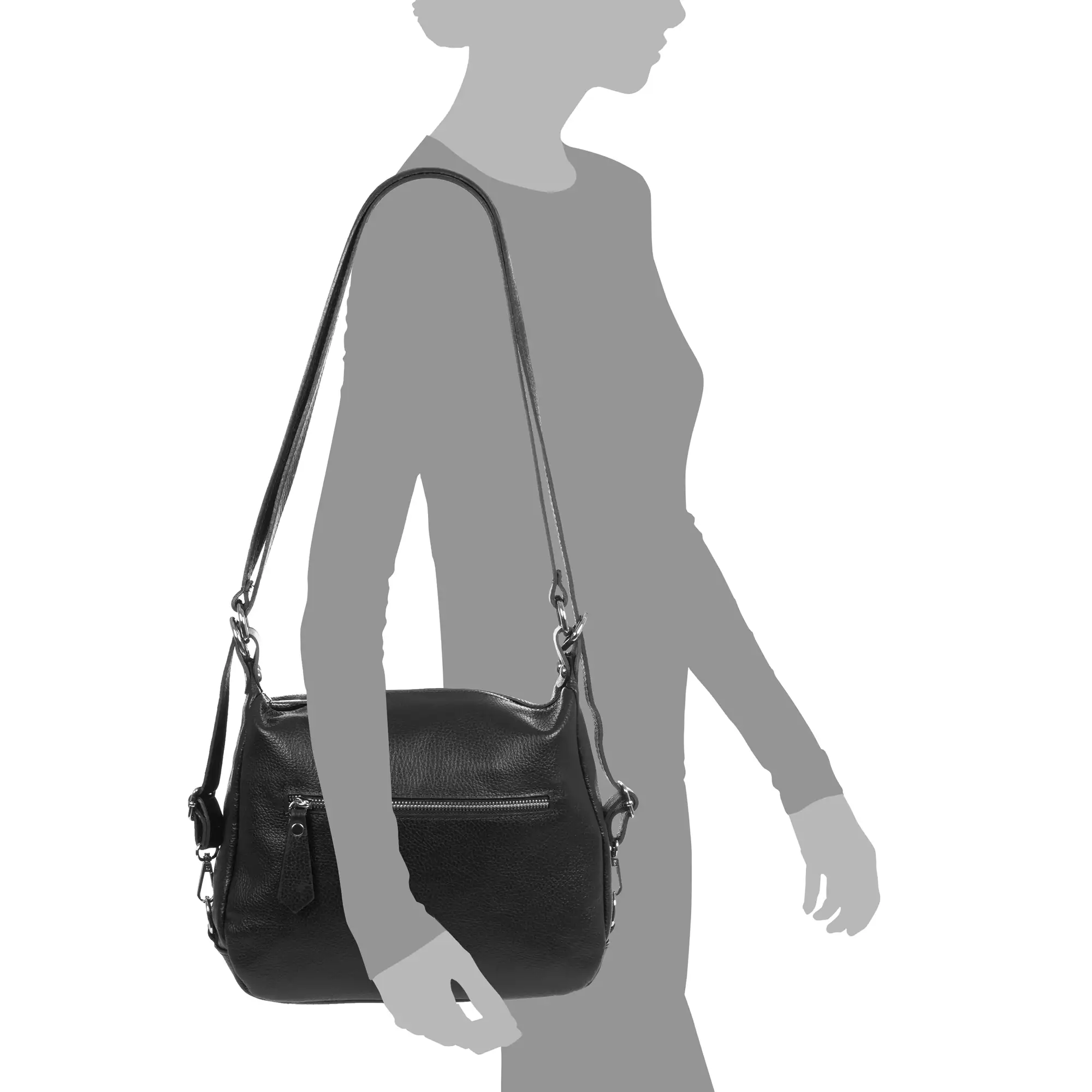Abruzzi Bolso de hombro Mujer.Piel auténtica Dollaro