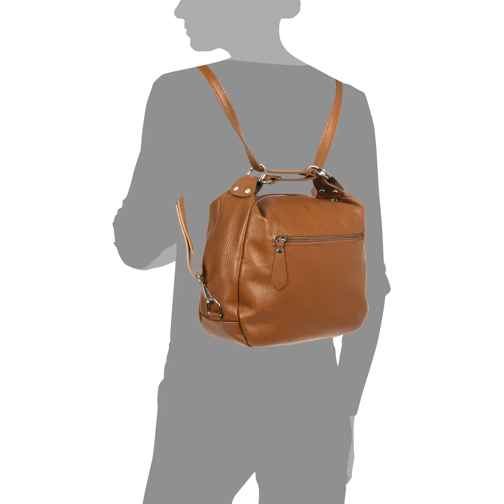 Abruzzi Bolso de hombro Mujer.Piel auténtica Dollaro