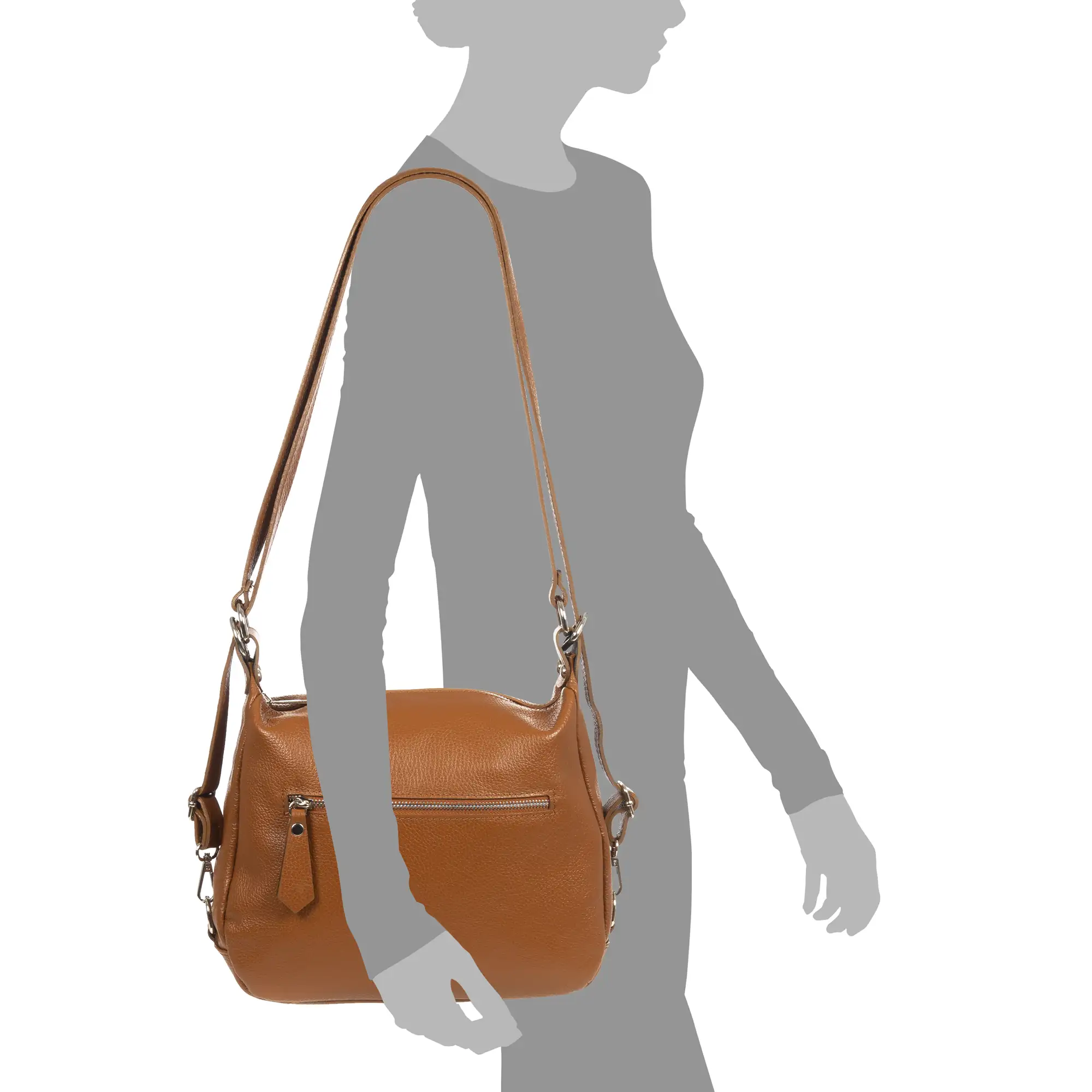 Abruzzi Bolso de hombro Mujer.Piel auténtica Dollaro