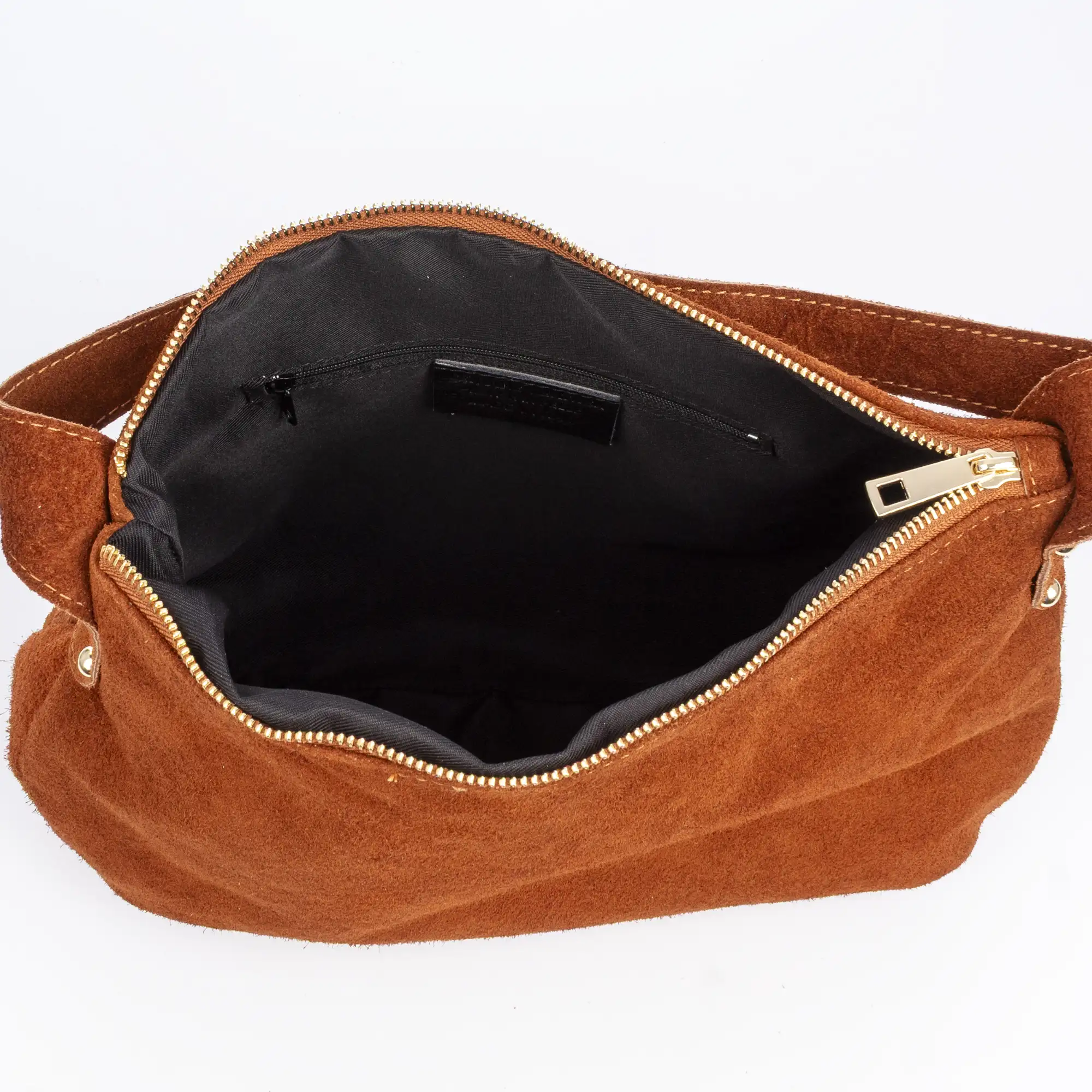 Acerenza Bolso de hombro Mujer.Piel auténtica Gamuza