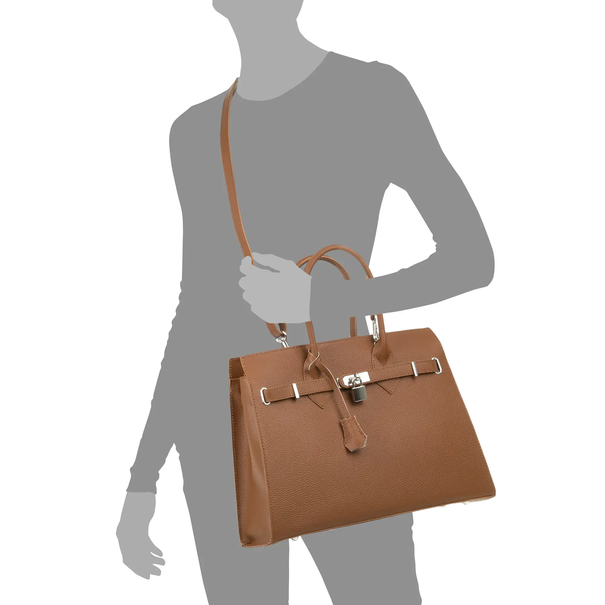 Agira Bolso tote Mujer. Piel auténtica Dollaro