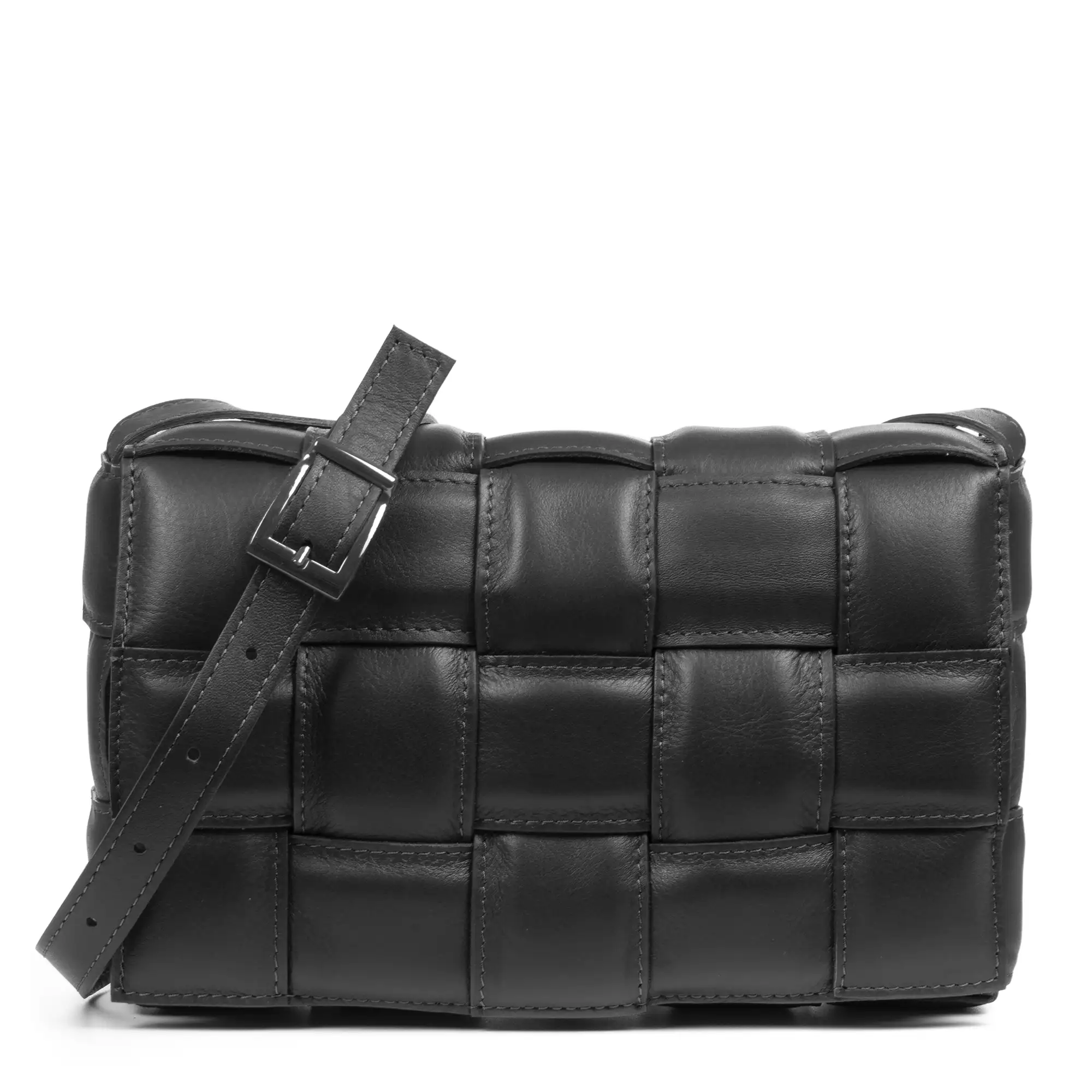 Aglientu Bolso Bandolera Mujer. Piel auténtica Sauvage Acolchado.