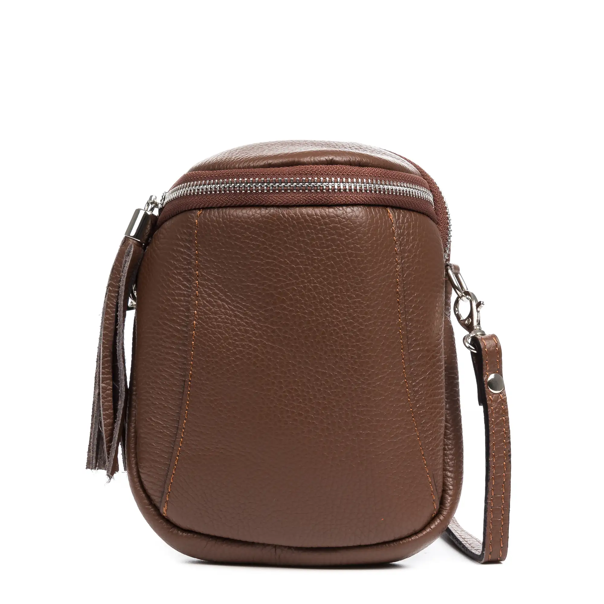 Agugliano bolso bandolera mujer. Piel auténtica Dollaro.