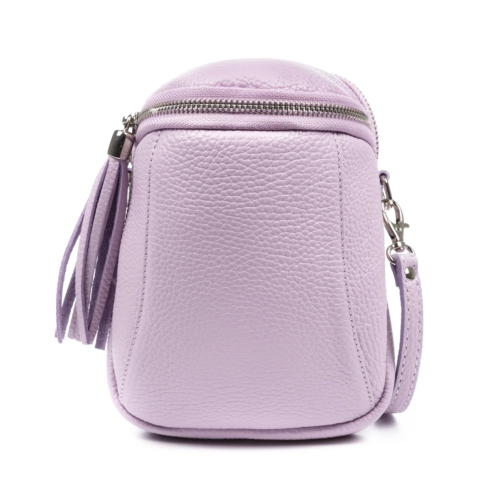 Agugliano bolso bandolera mujer. Piel auténtica acabado Dollaro.