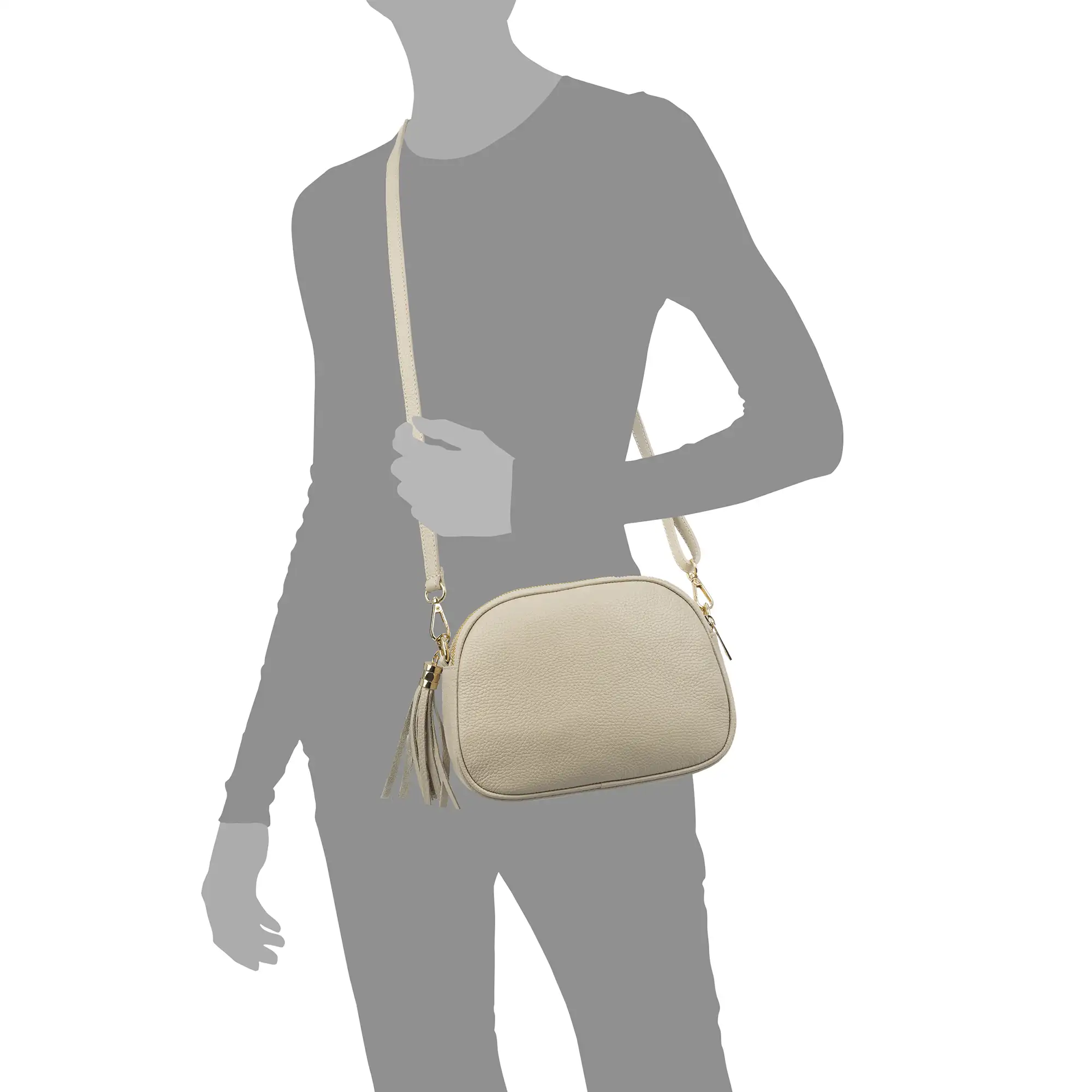 Aliminusa bolso bandolera Mujer. Piel auténtica Dollaro.