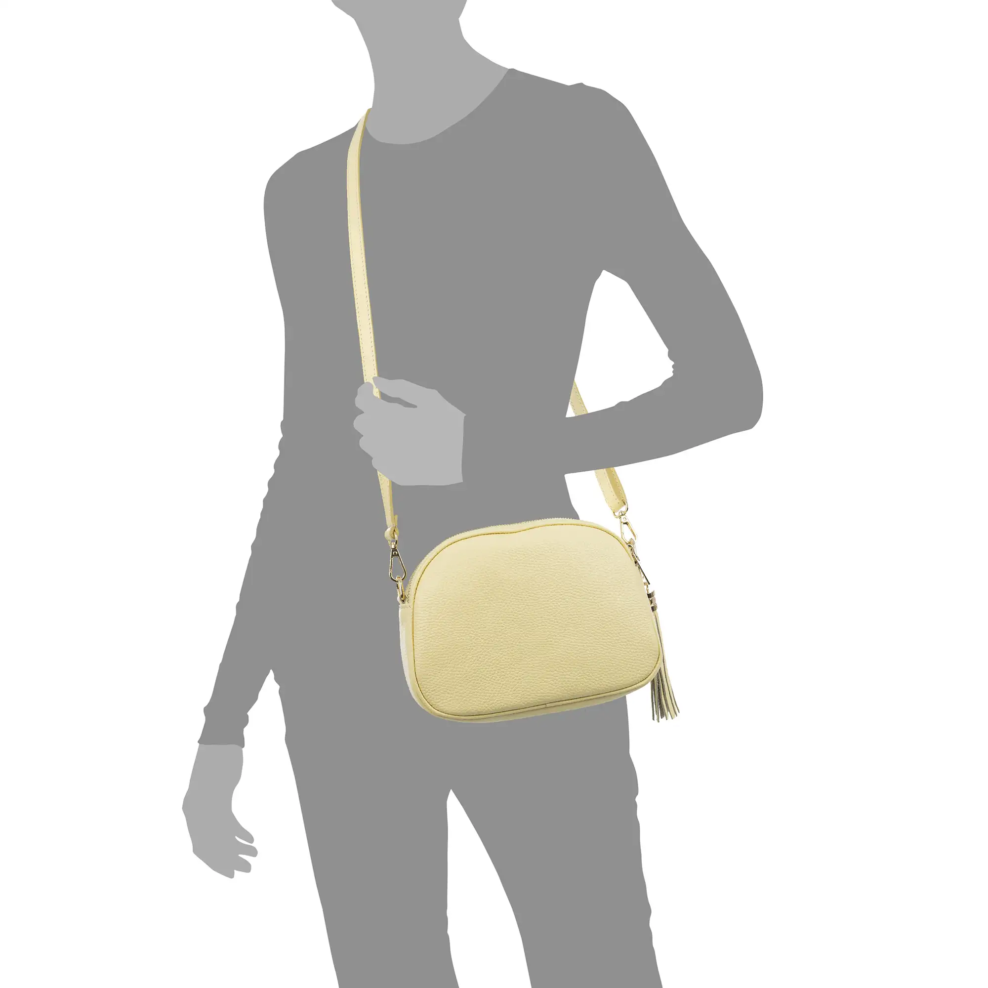 Aliminusa bolso bandolera Mujer. Piel auténtica Dollaro.