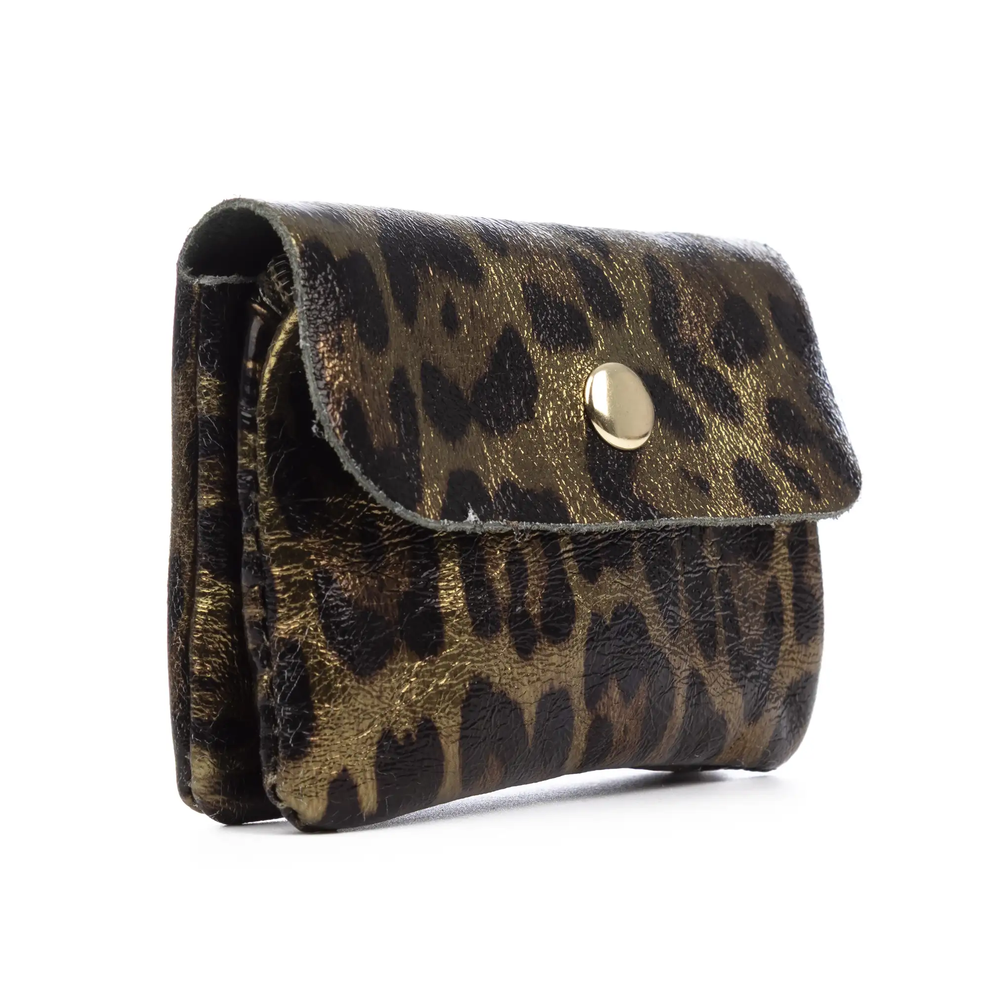 Alpignano monedero mujer. Piel auténtica Gamuza lacada brillante.