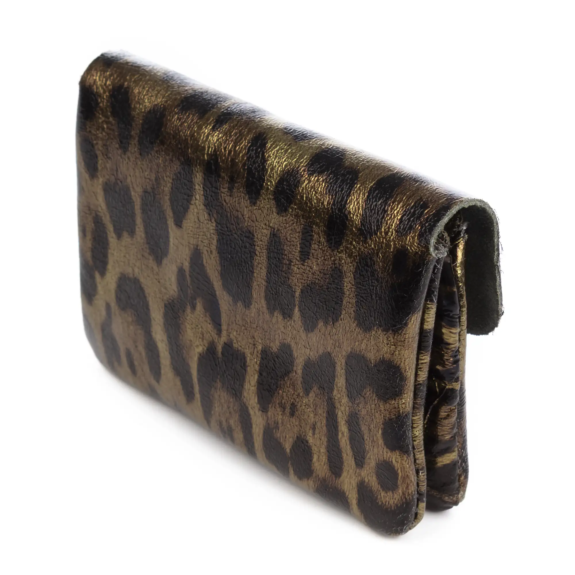 Alpignano monedero mujer. Piel auténtica Gamuza lacada brillante.