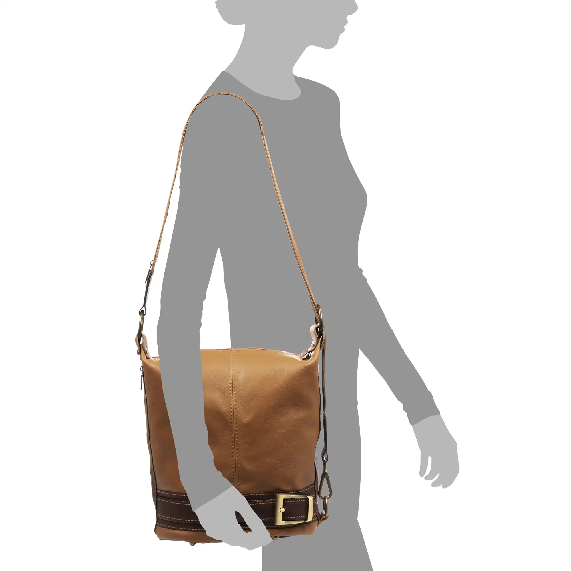 Alvito bolso bandolera-mochila  Mujer. Piel auténtica-Sauvage.