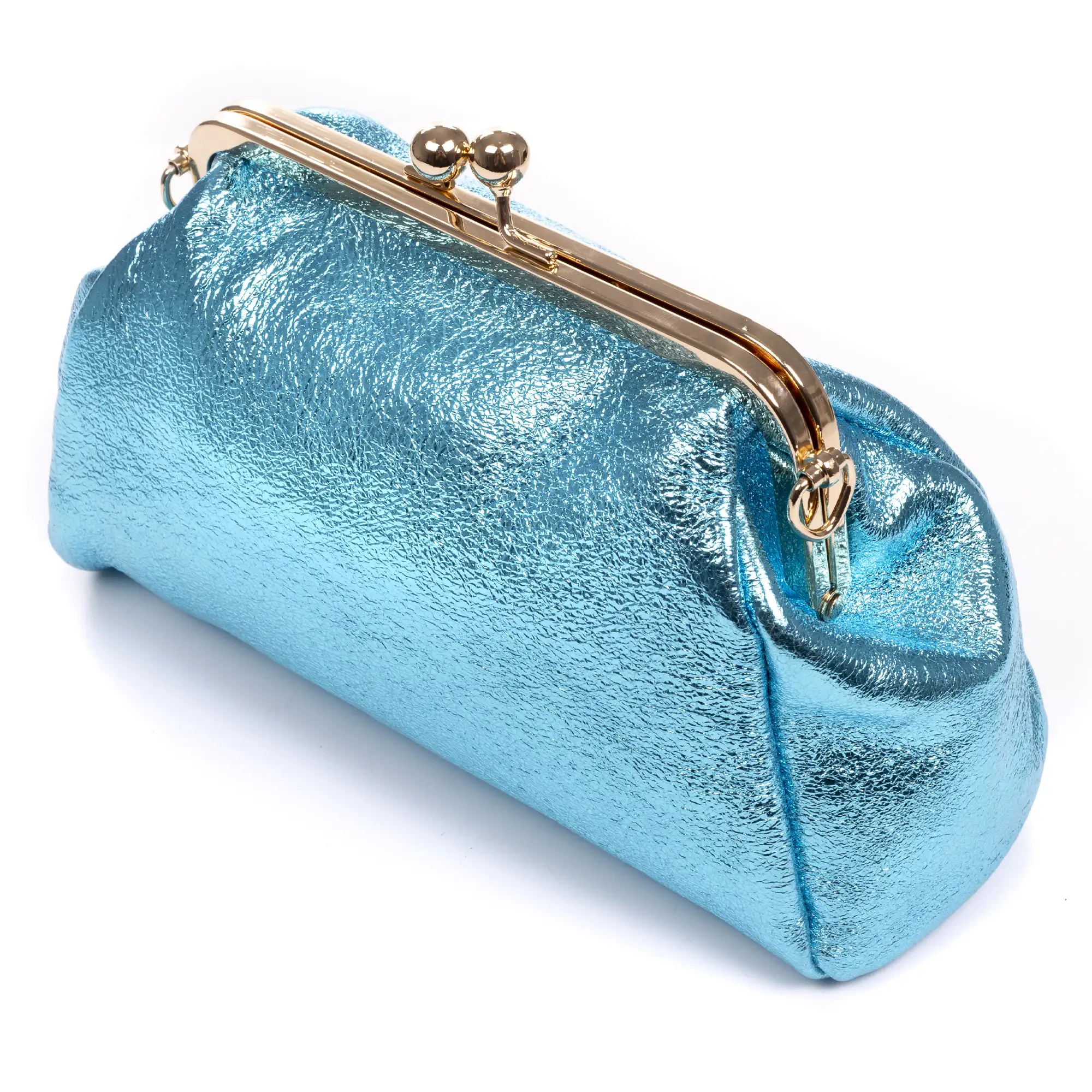 Ambivere bolso de mano Mujer. Piel auténtica Gamuza acabado lacado brillante.