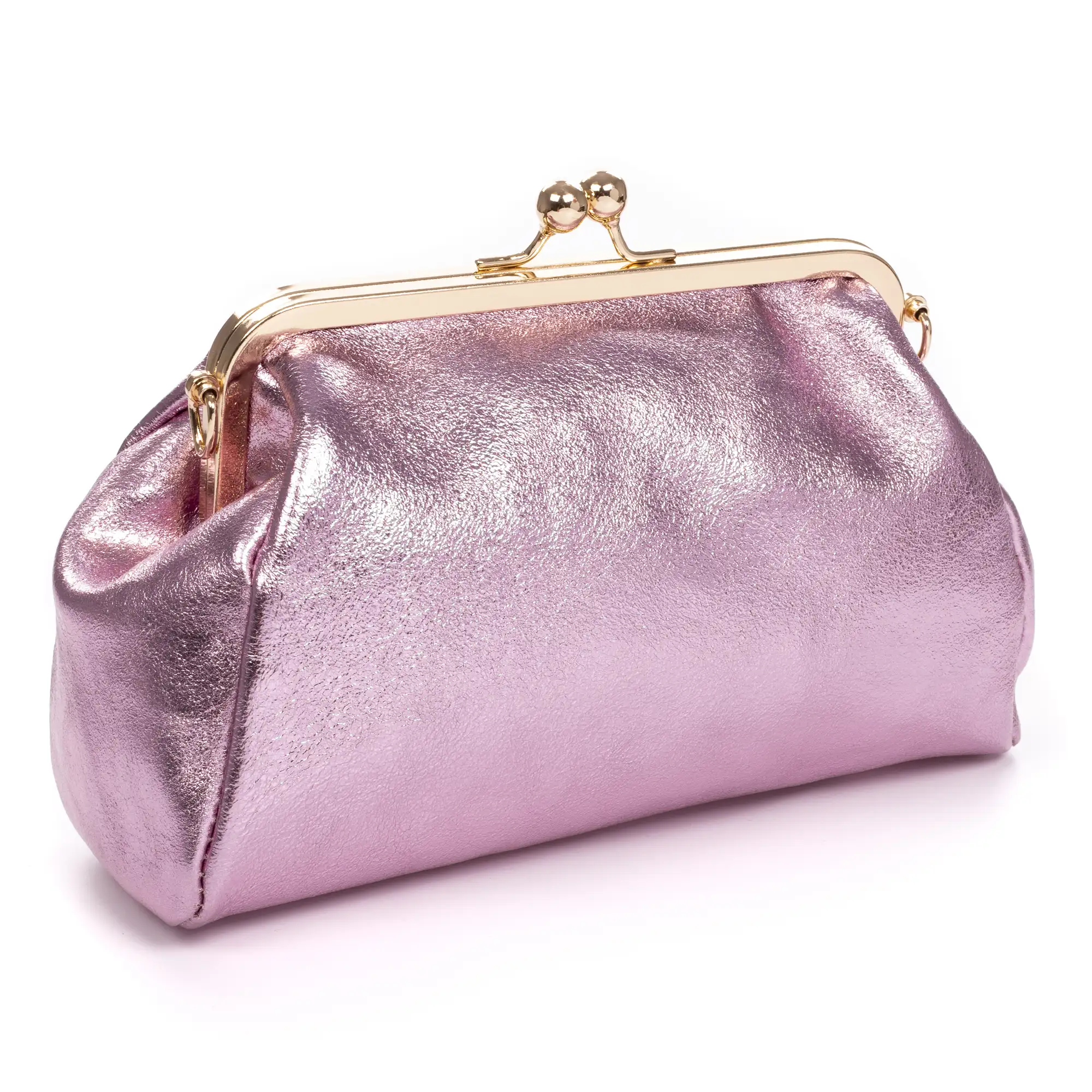 Ambivere bolso de mano Mujer. Piel auténtica Gamuza acabado lacado brillante.
