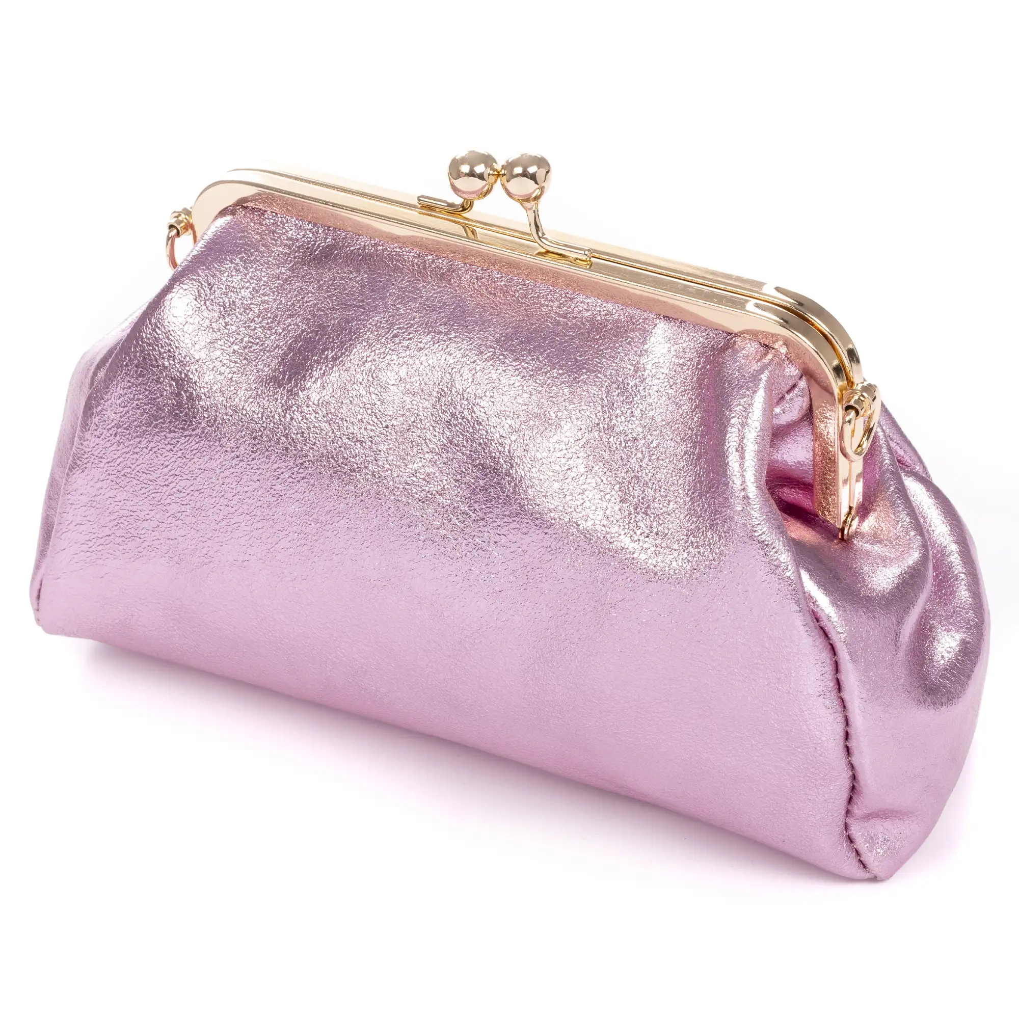 Ambivere bolso de mano Mujer. Piel auténtica Gamuza acabado lacado brillante.