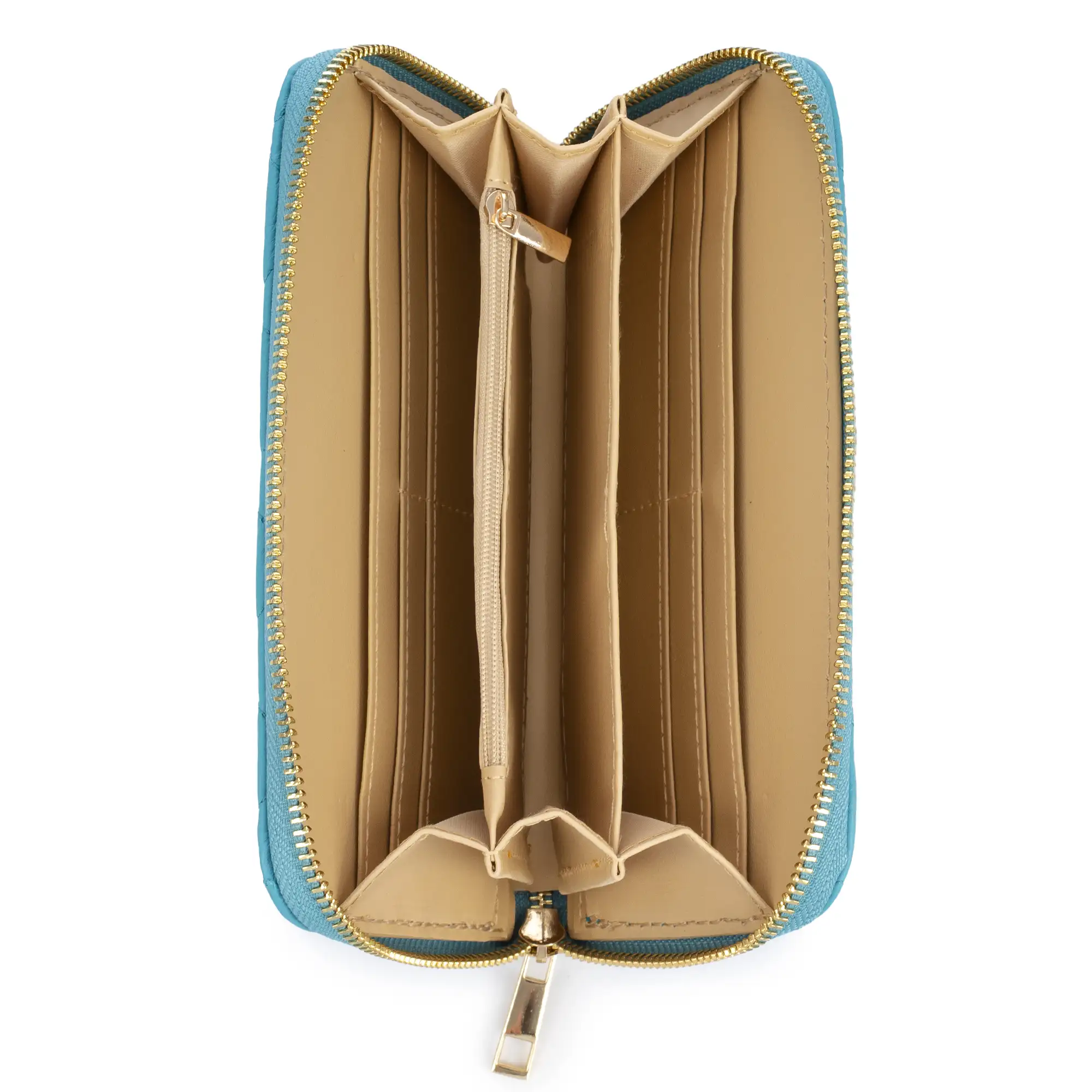 Andali cartera mujer. Piel auténtica acabado Sauvage acolchado.