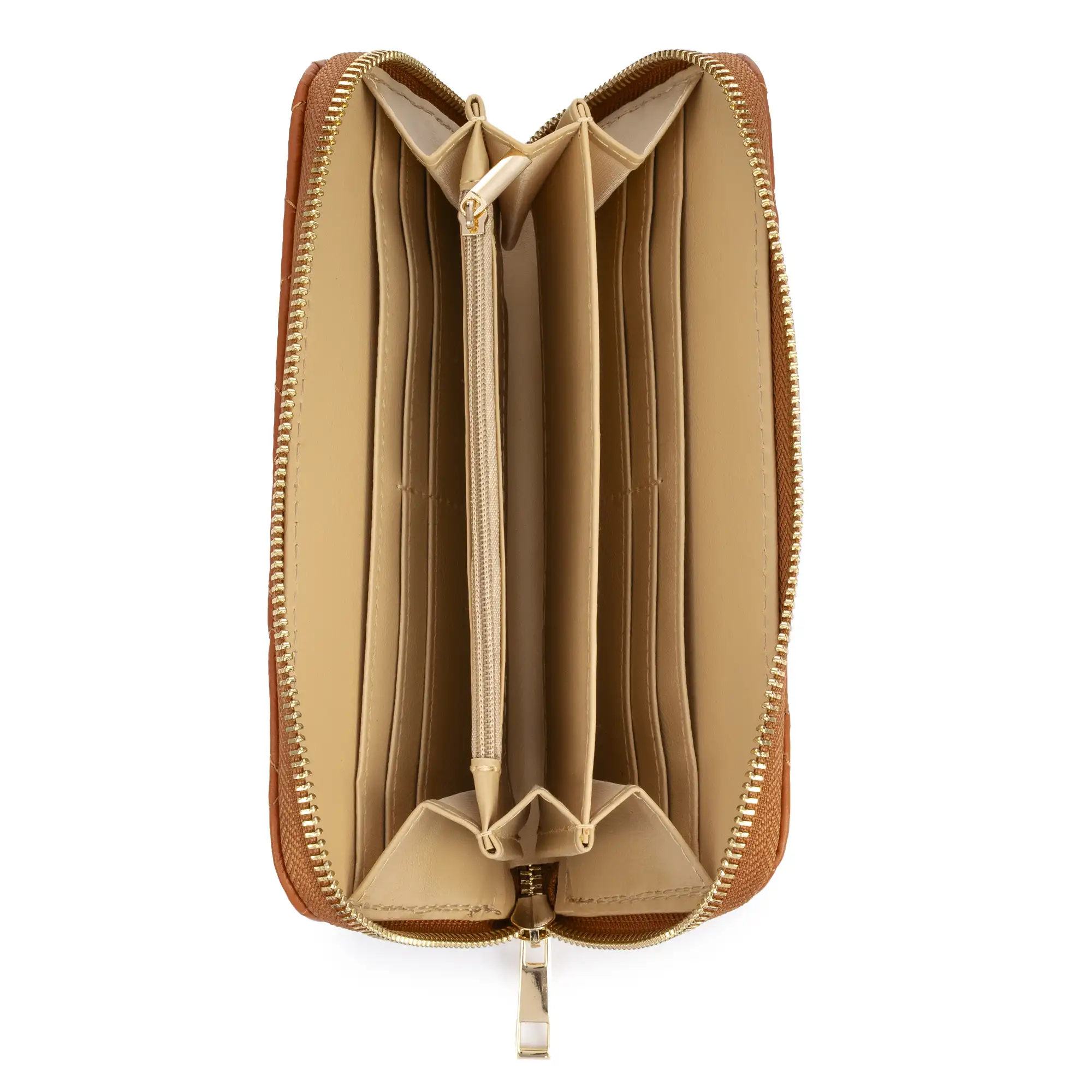 Andali cartera mujer. Piel auténtica acabado Sauvage acolchado.