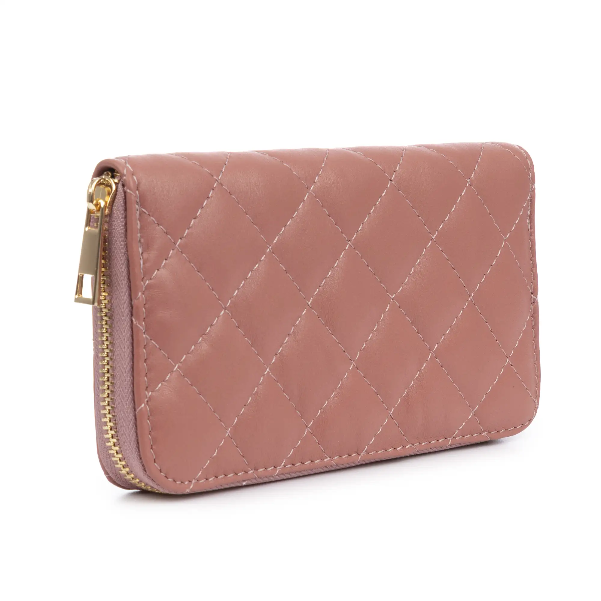 Andali cartera mujer. Piel auténtica acabado Sauvage acolchado.