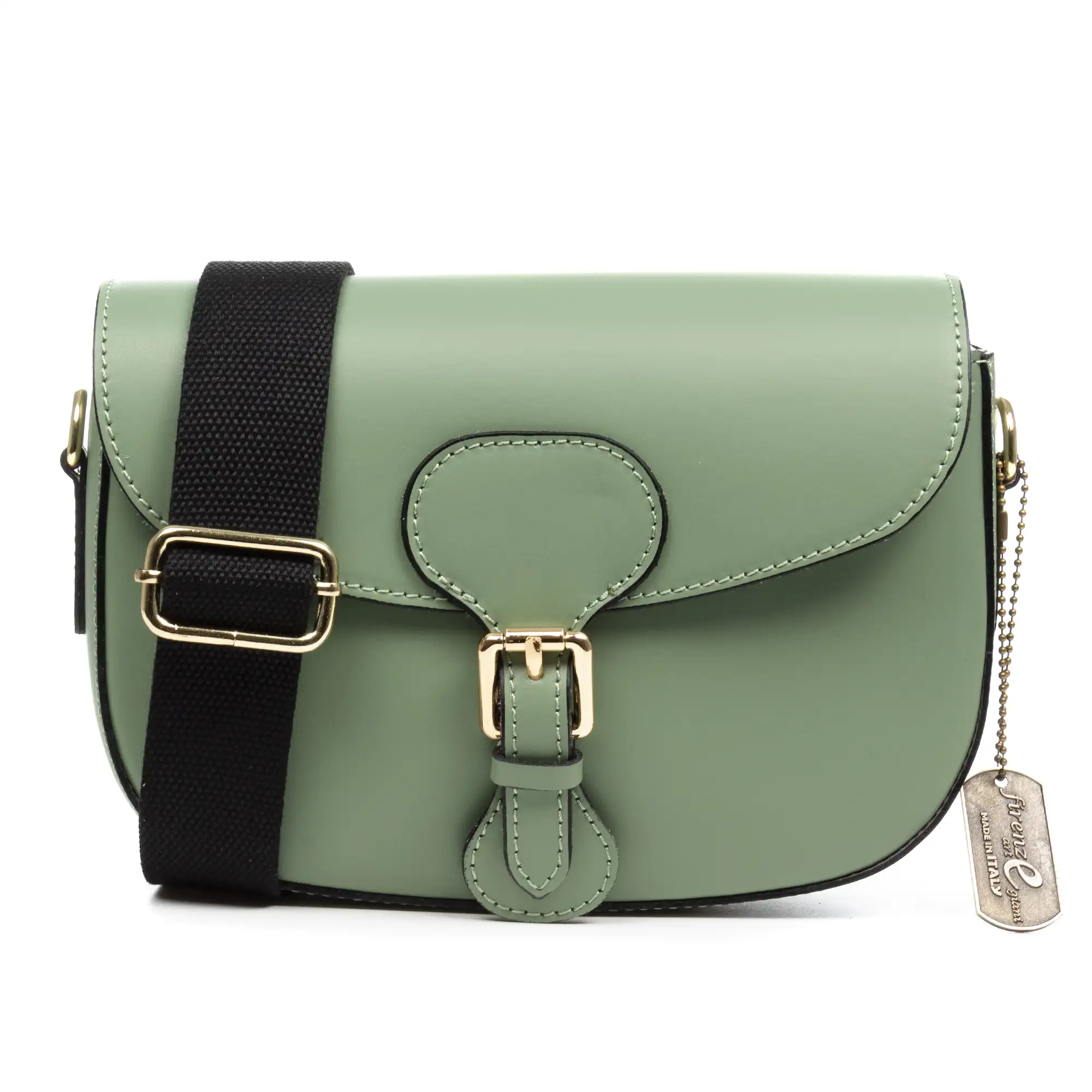 Anghiari bolso bandolera mujer. Piel auténtica acabado Ruga