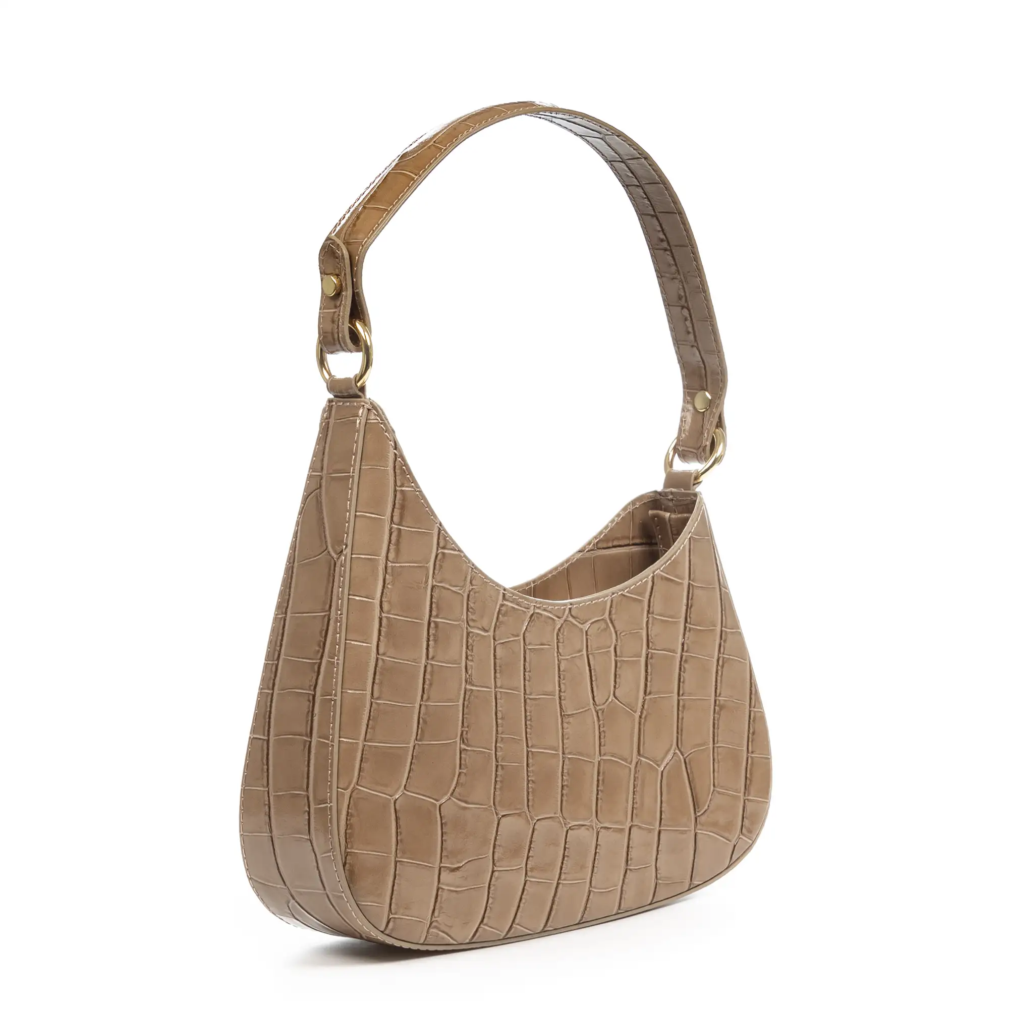 Angolo bolso bandolera mujer. Piel auténtica acabado Crosta grabado serpiente.