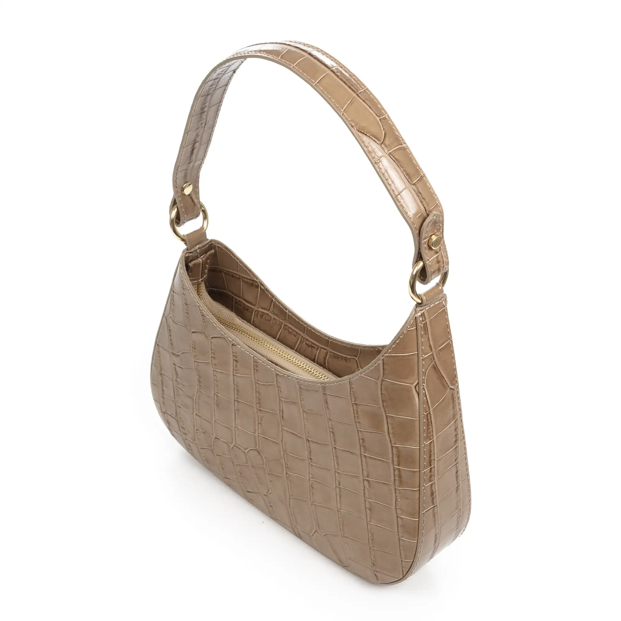 Angolo bolso bandolera mujer. Piel auténtica acabado Crosta grabado serpiente.
