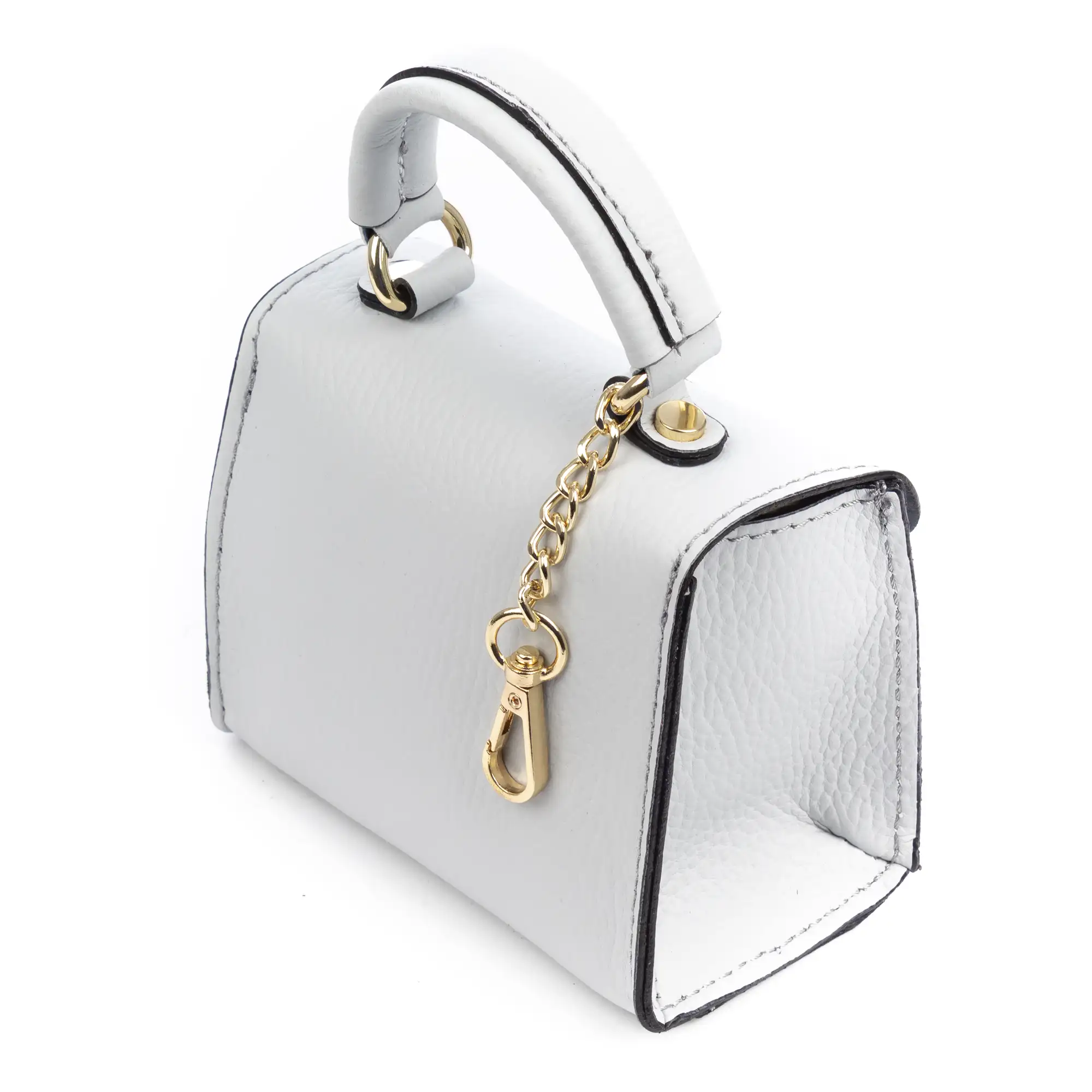 Annicco mini bolso de mano y bandolera mujer. Piel auténtica acabado Dollaro.