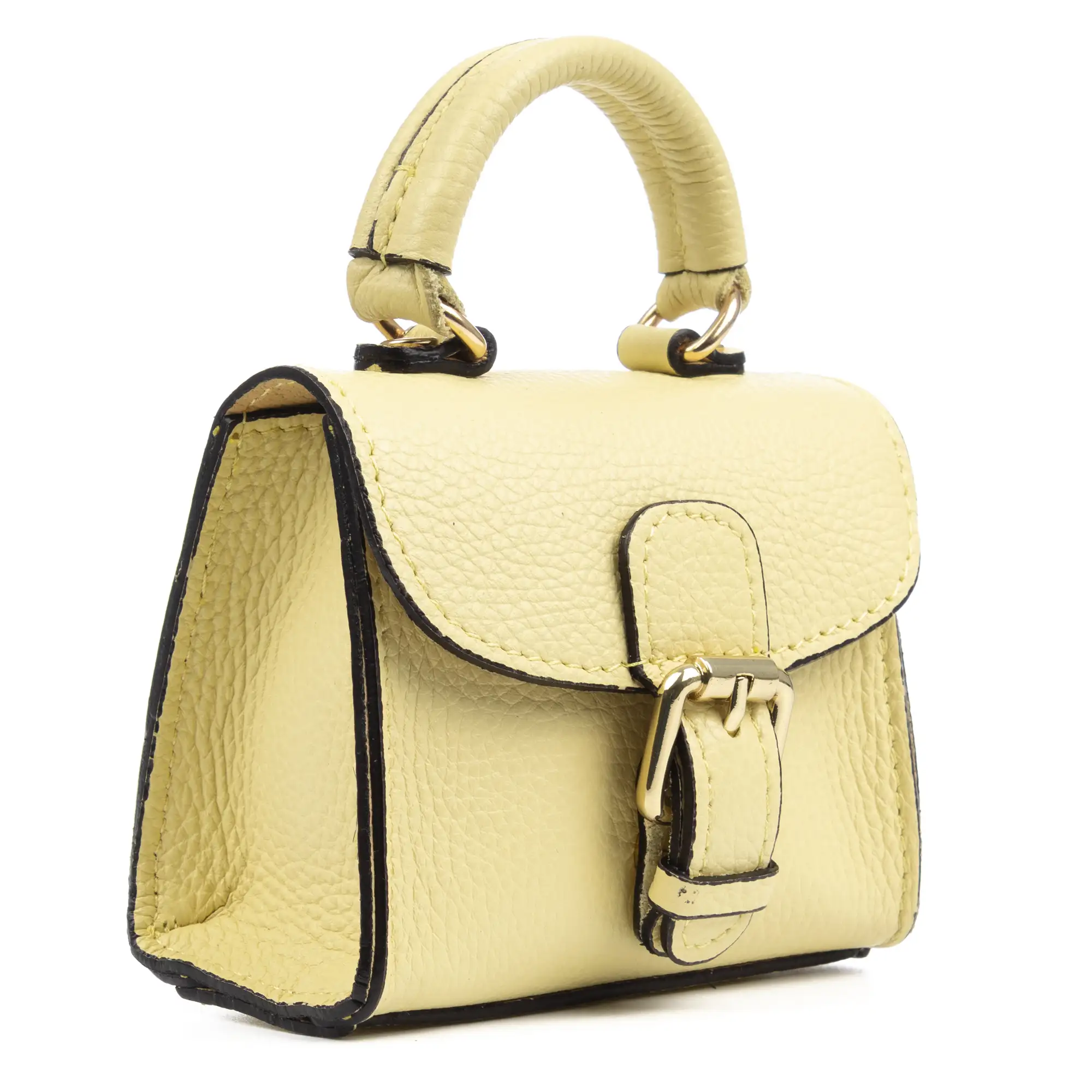 Annicco mini bolso de mano y bandolera mujer. Piel auténtica acabado Dollaro.