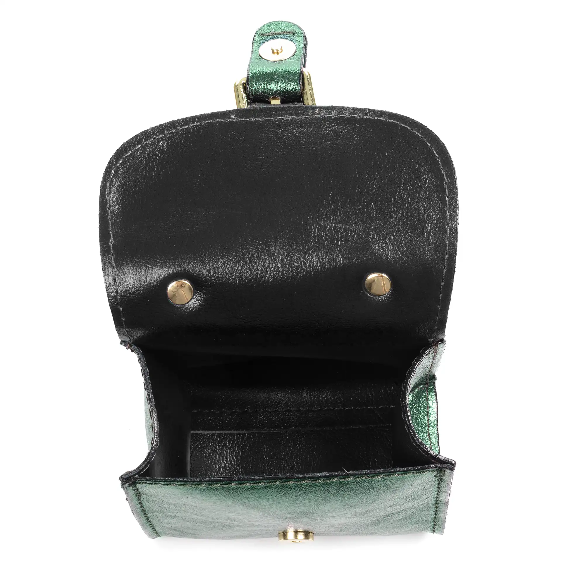 Annicco mini bolso de mano y bandolera mujer. Piel auténtica acabado Gamuza lacada.