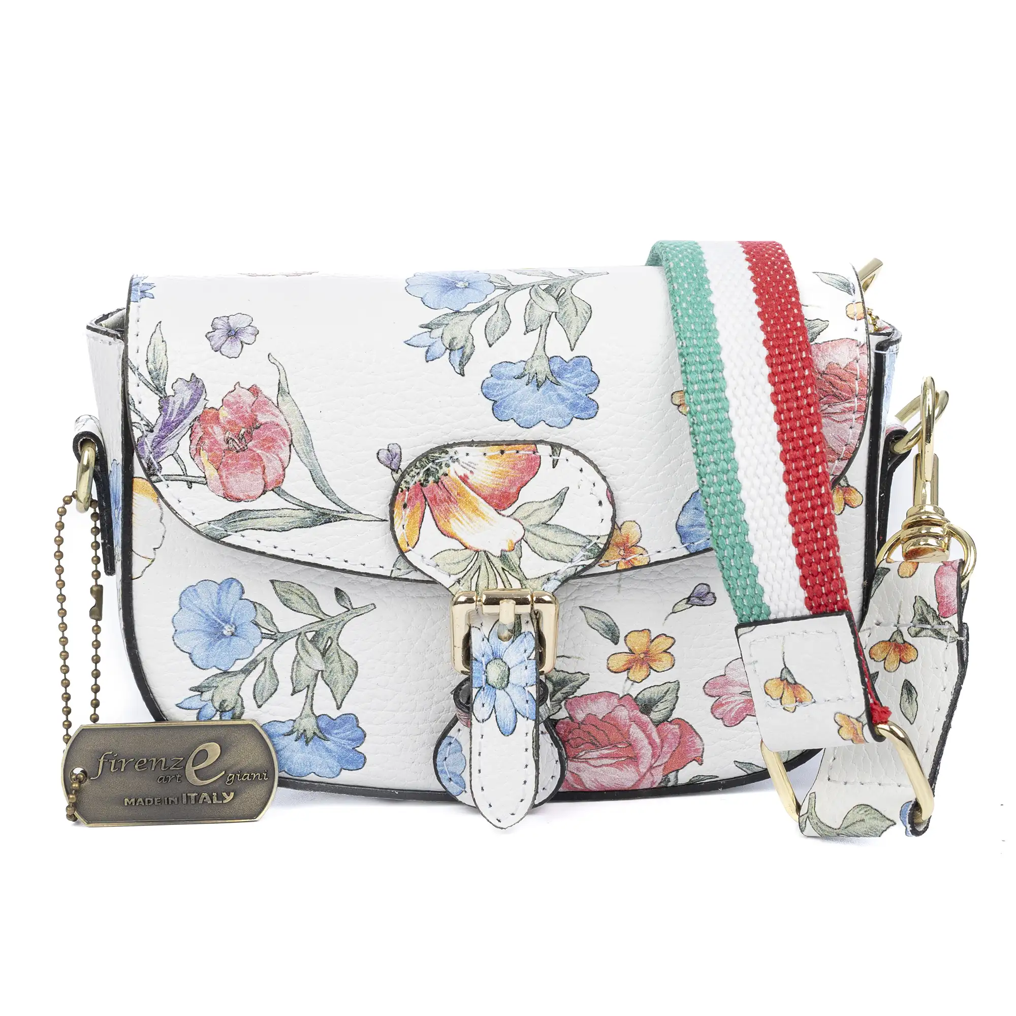 Annone bolso bandolera mujer. Piel auténtica acabado Dollaro estampado
