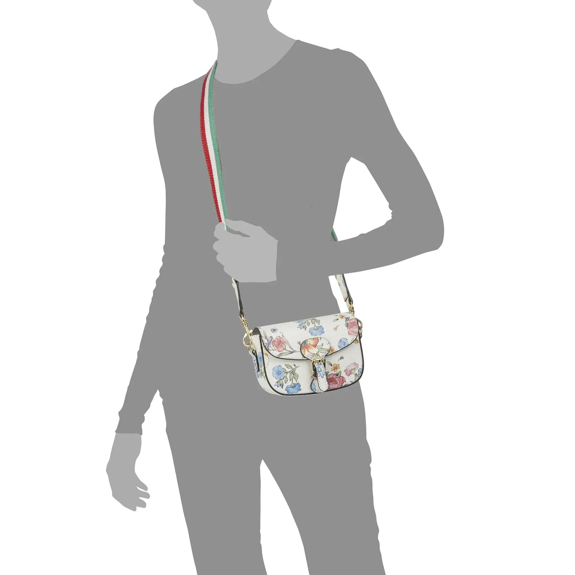 Annone bolso bandolera mujer. Piel auténtica acabado Dollaro estampado