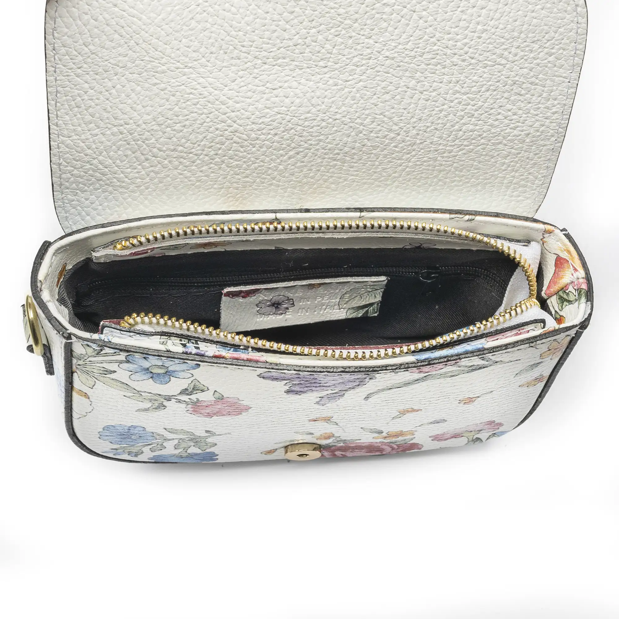 Annone bolso bandolera mujer. Piel auténtica acabado Dollaro estampado