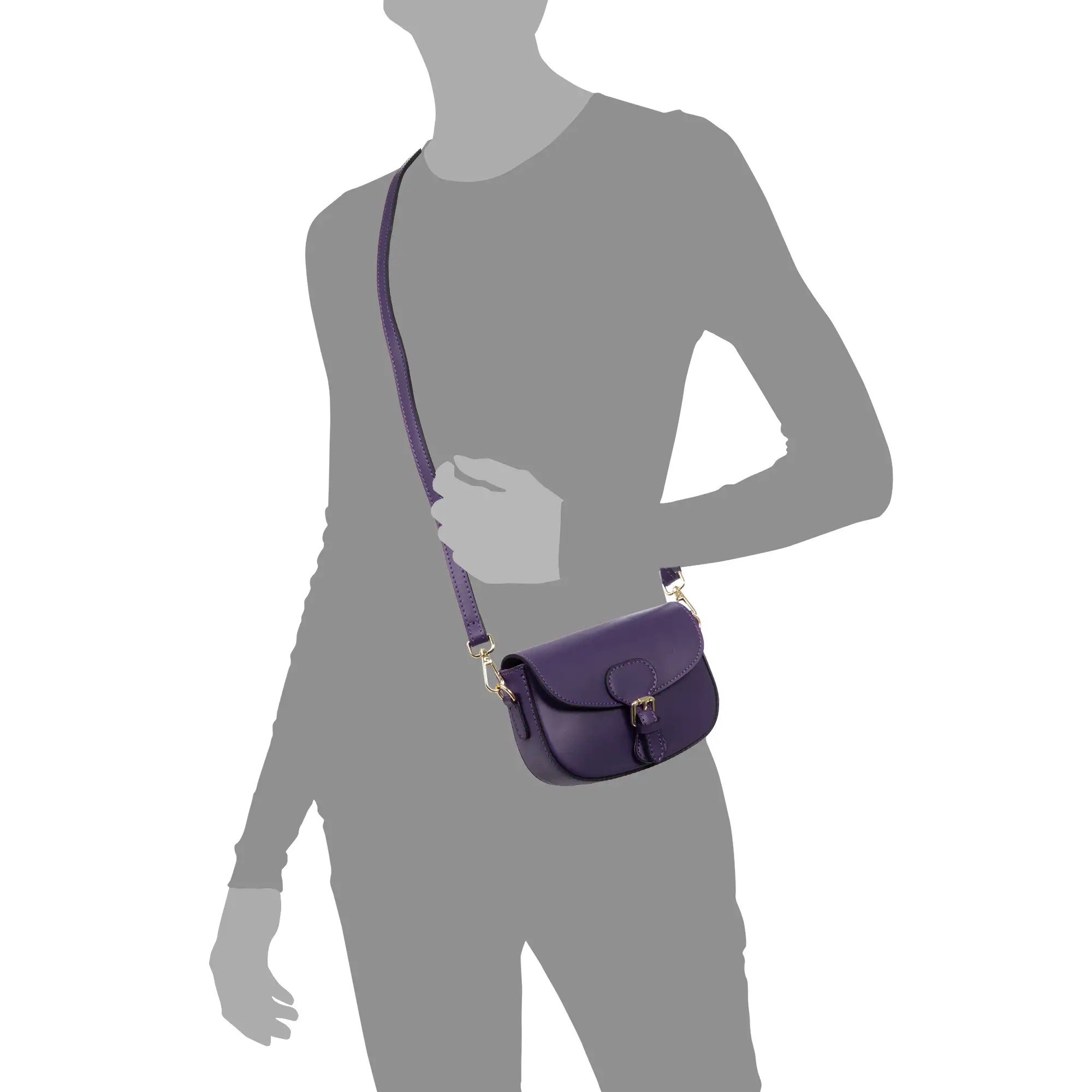 Annone bolso bandolera mujer. Piel auténtica acabado Ruga