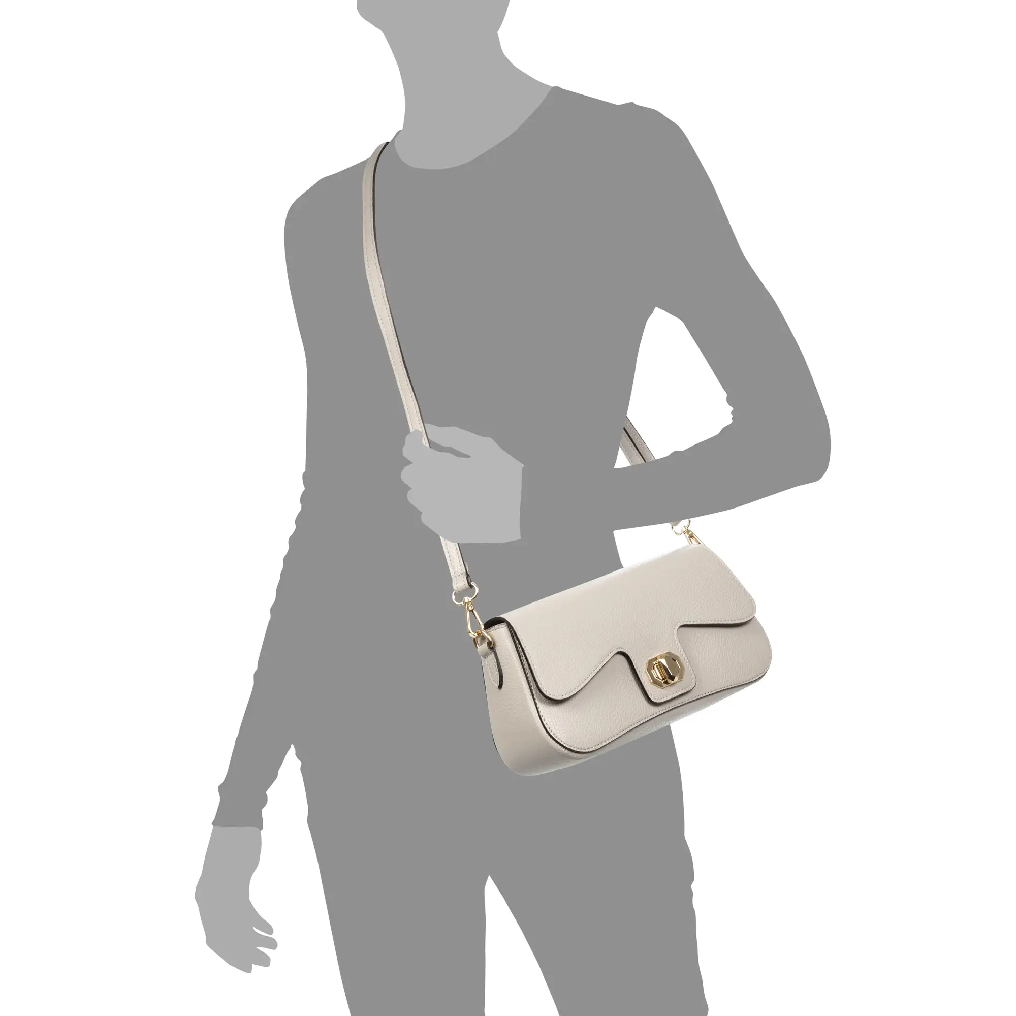 Anzano bolso bandolera mujer. Piel auténtica acabado Dollaro.