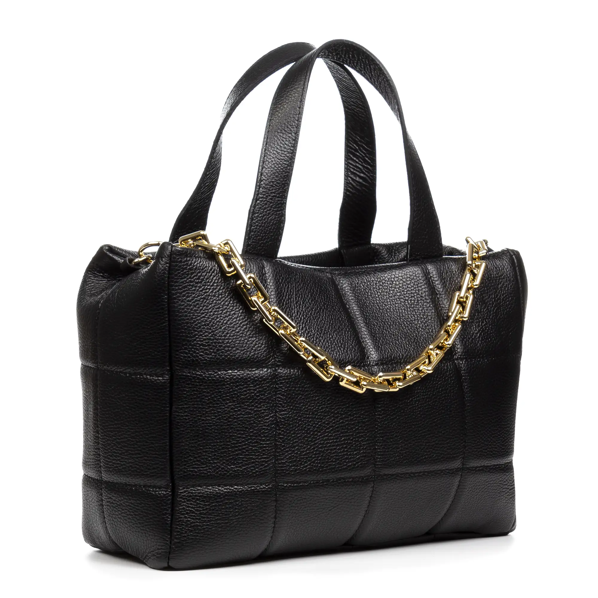Anzi bolso Tote mujer. Piel auténtica acabado Dollaro.