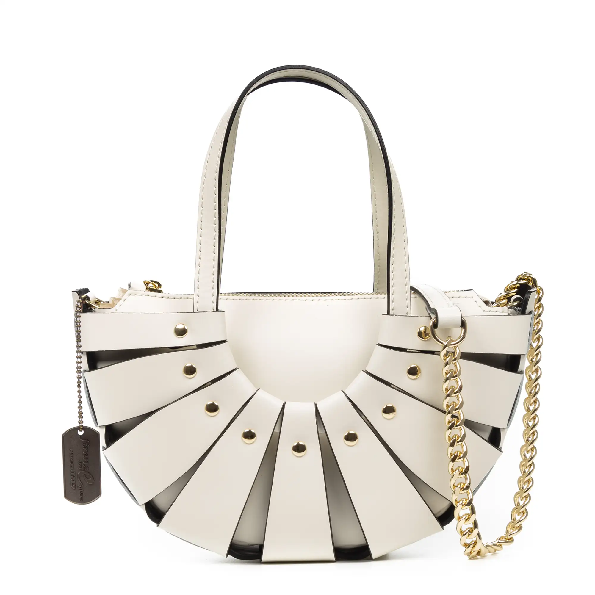Aquara bolso de mano mujer. Piel Ruga auténtica.