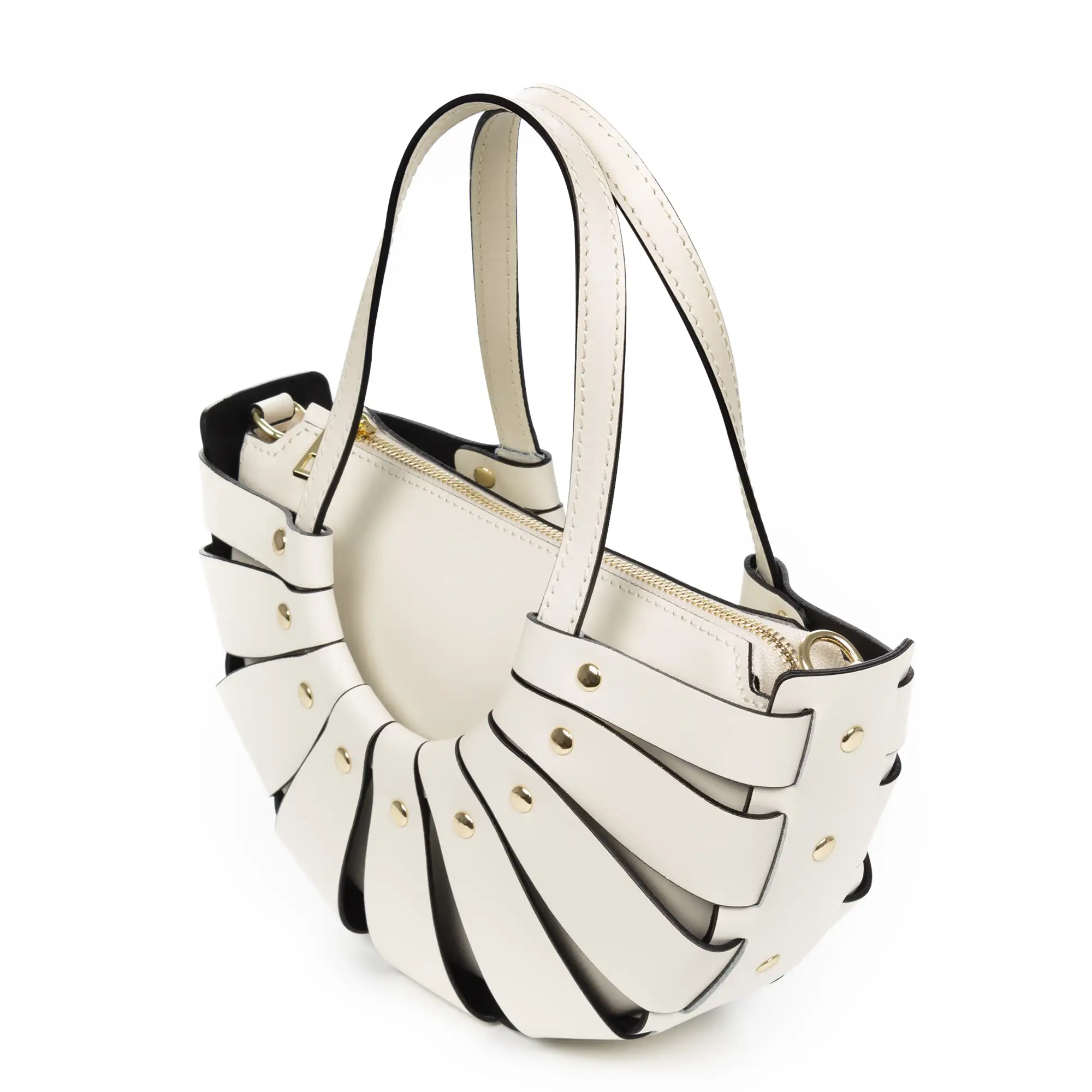 Aquara bolso de mano mujer. Piel Ruga auténtica.