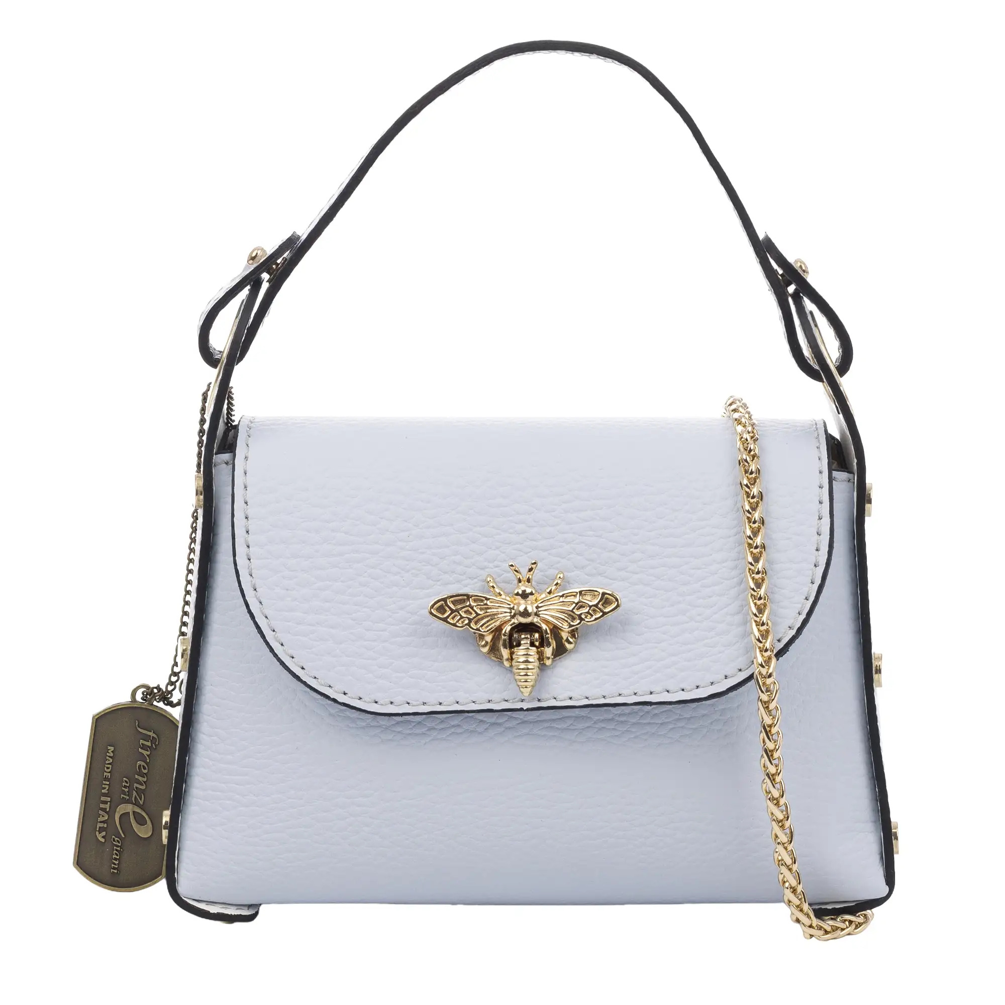Aquileia bolso de mano mujer. Piel auténtica acabado Dollaro.