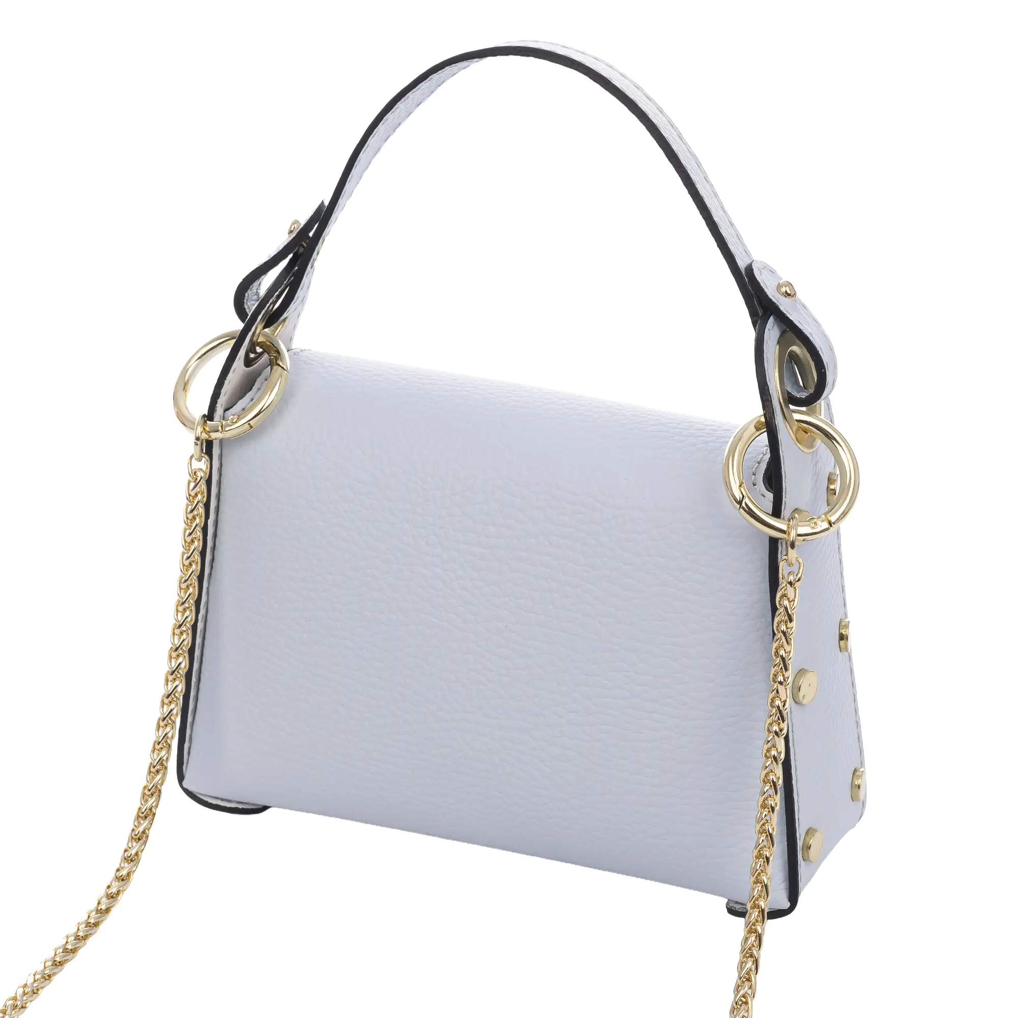 Aquileia bolso de mano mujer. Piel auténtica acabado Dollaro.