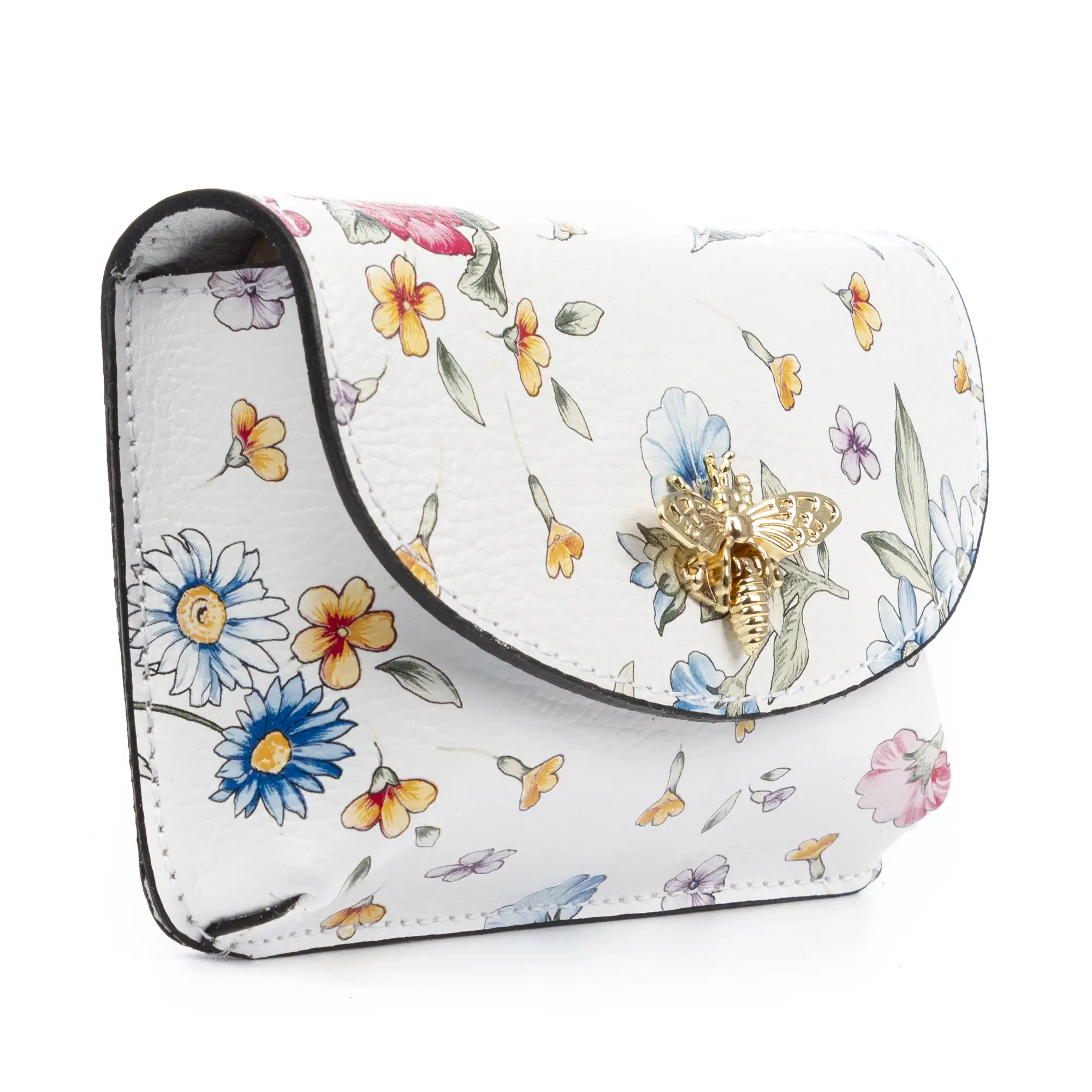 Aquilonia bolso de mano mujer. Piel auténtica acabado Dollaro estampado.