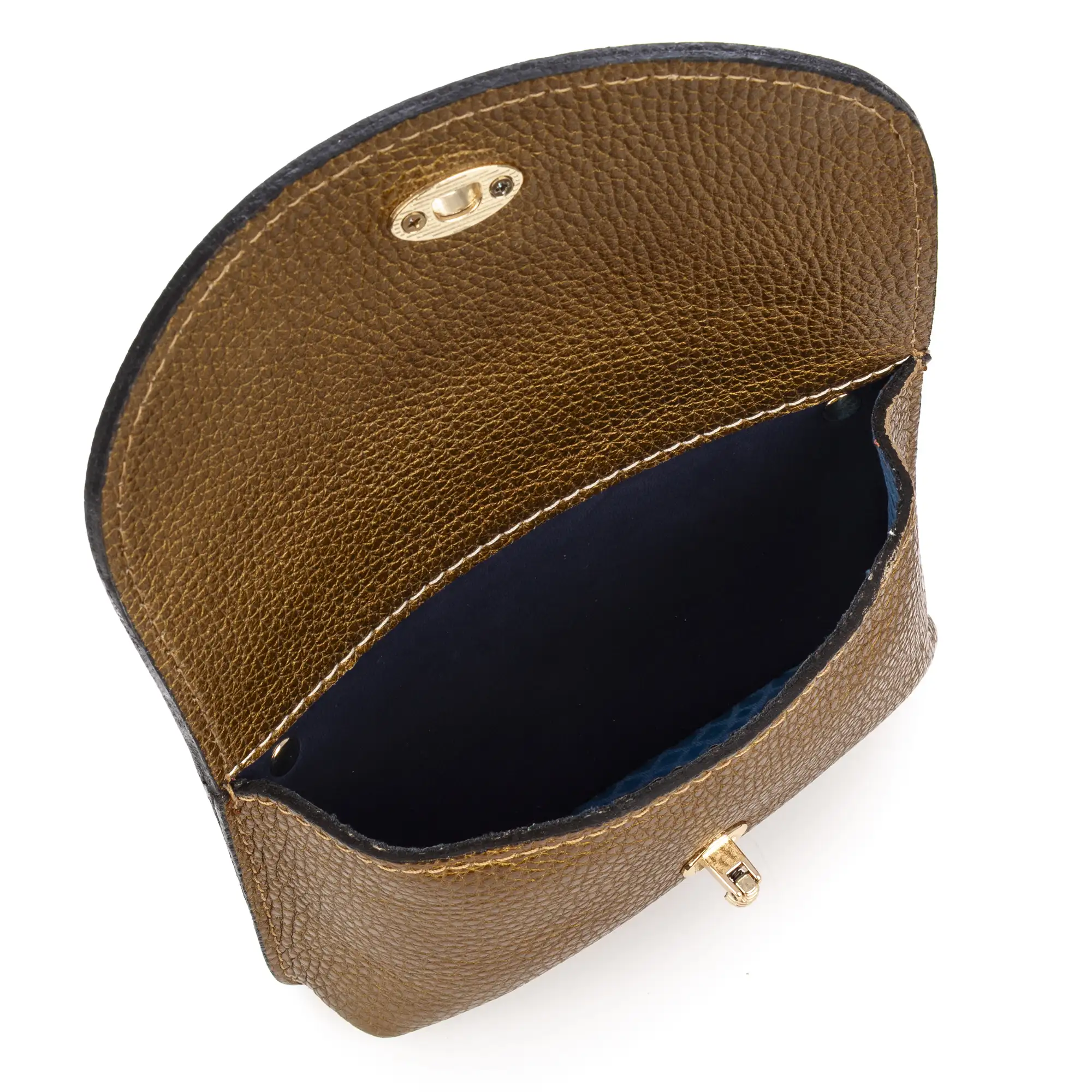 Aquilonia bolso de mano mujer. Piel auténtica acabado Dollaro.