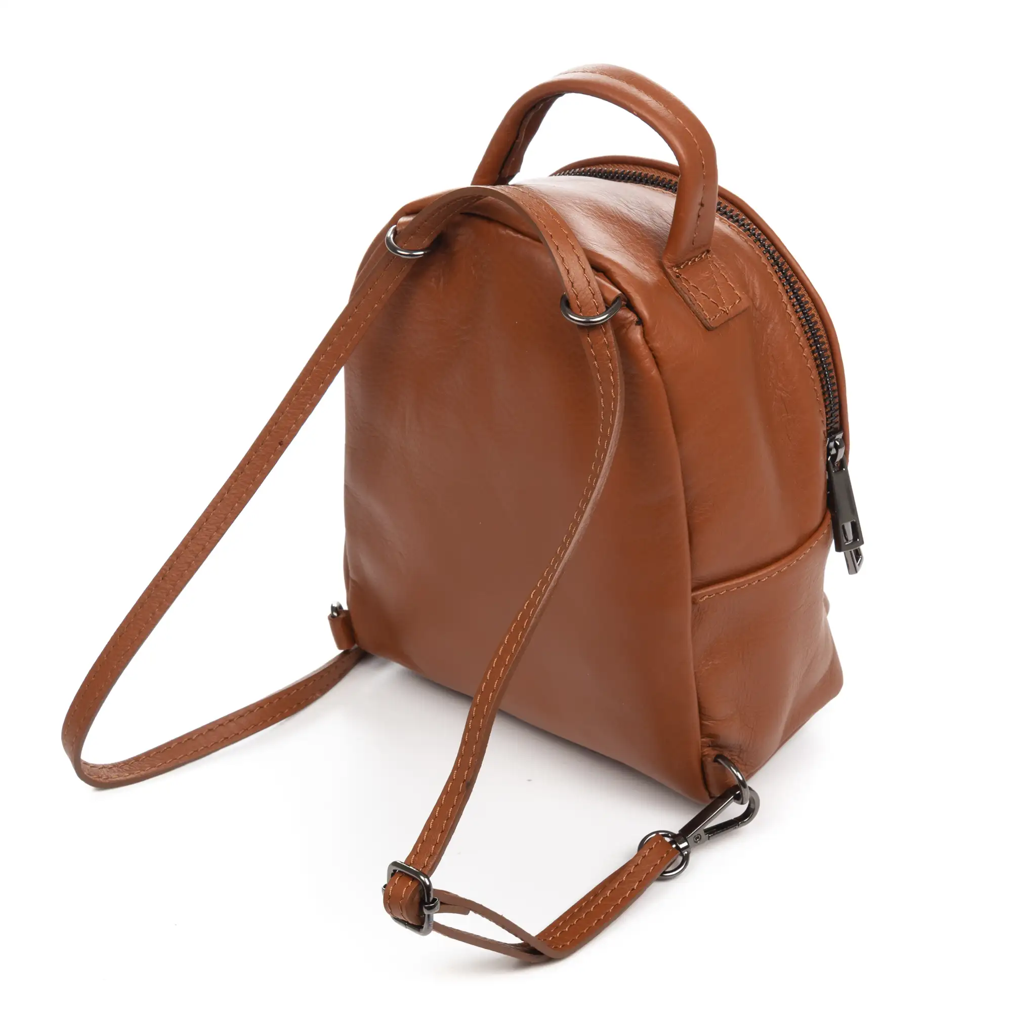 Aradeo bolso mochila mujer. Piel auténtica acabado Sauvage.