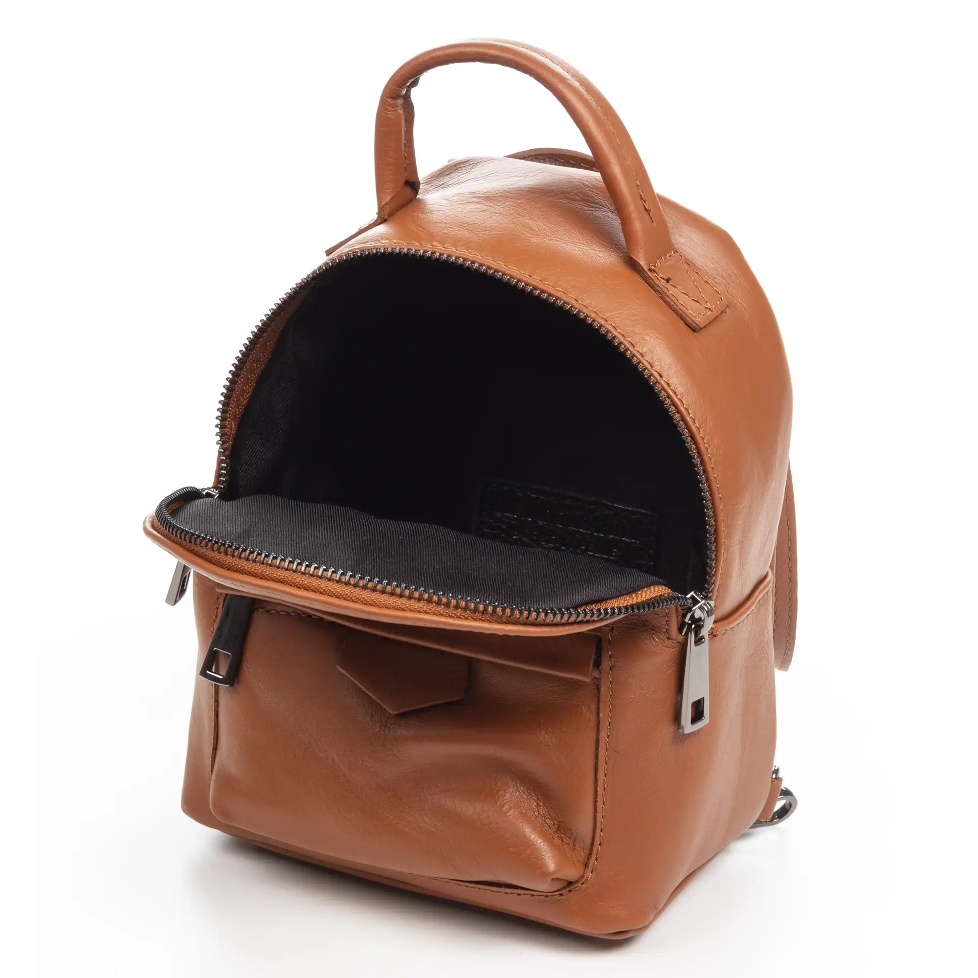 Aradeo bolso mochila mujer. Piel auténtica acabado Sauvage.