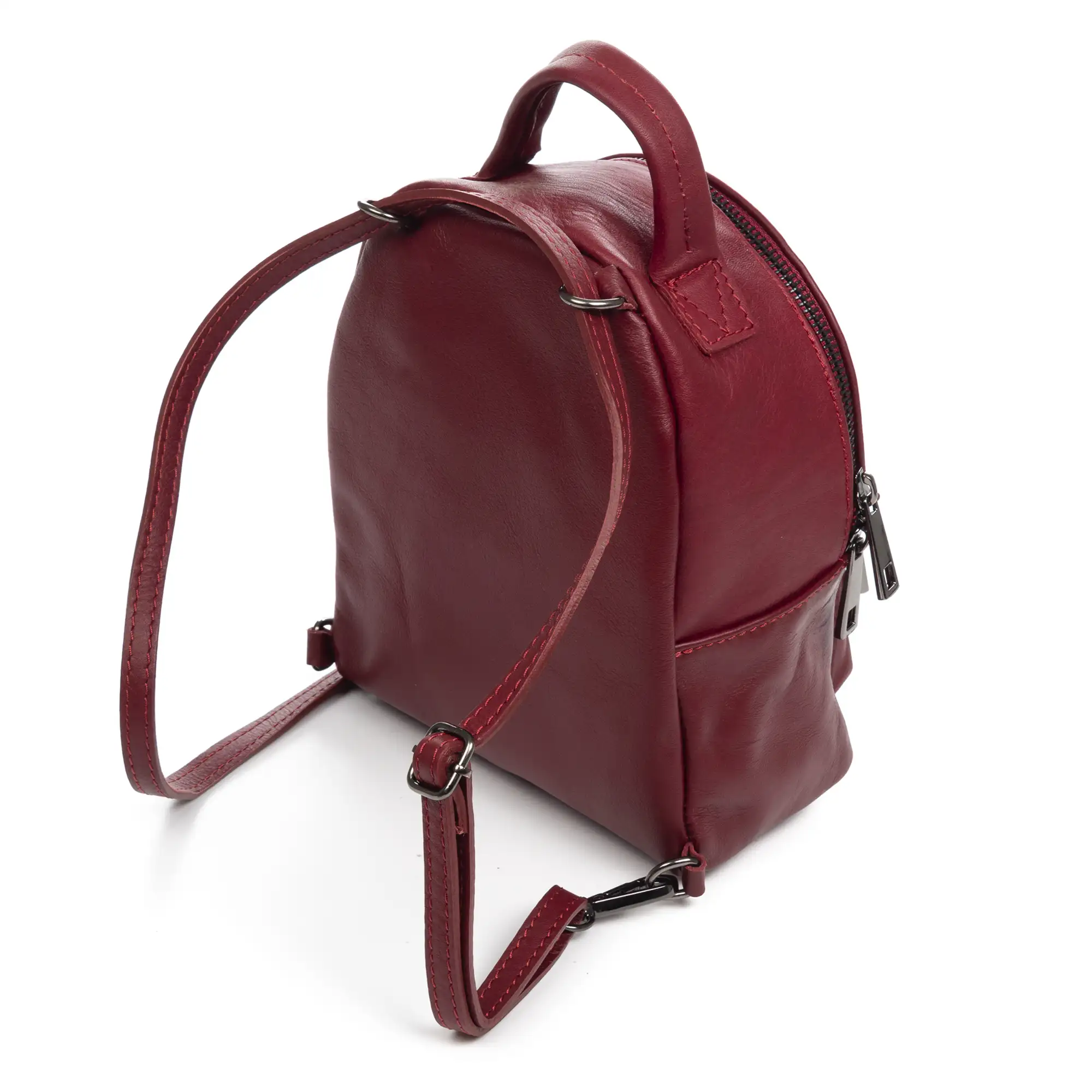 Aradeo bolso mochila mujer. Piel auténtica acabado Sauvage.