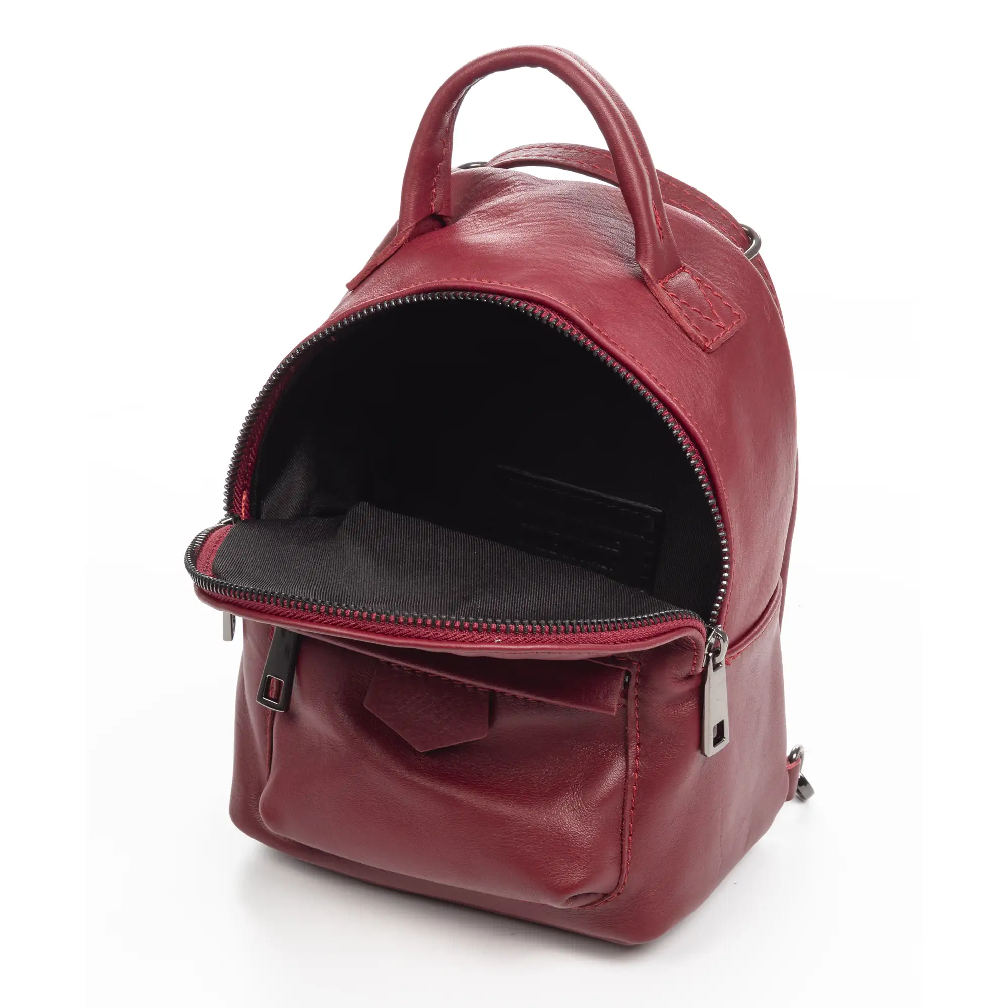 Aradeo bolso mochila mujer. Piel auténtica acabado Sauvage.