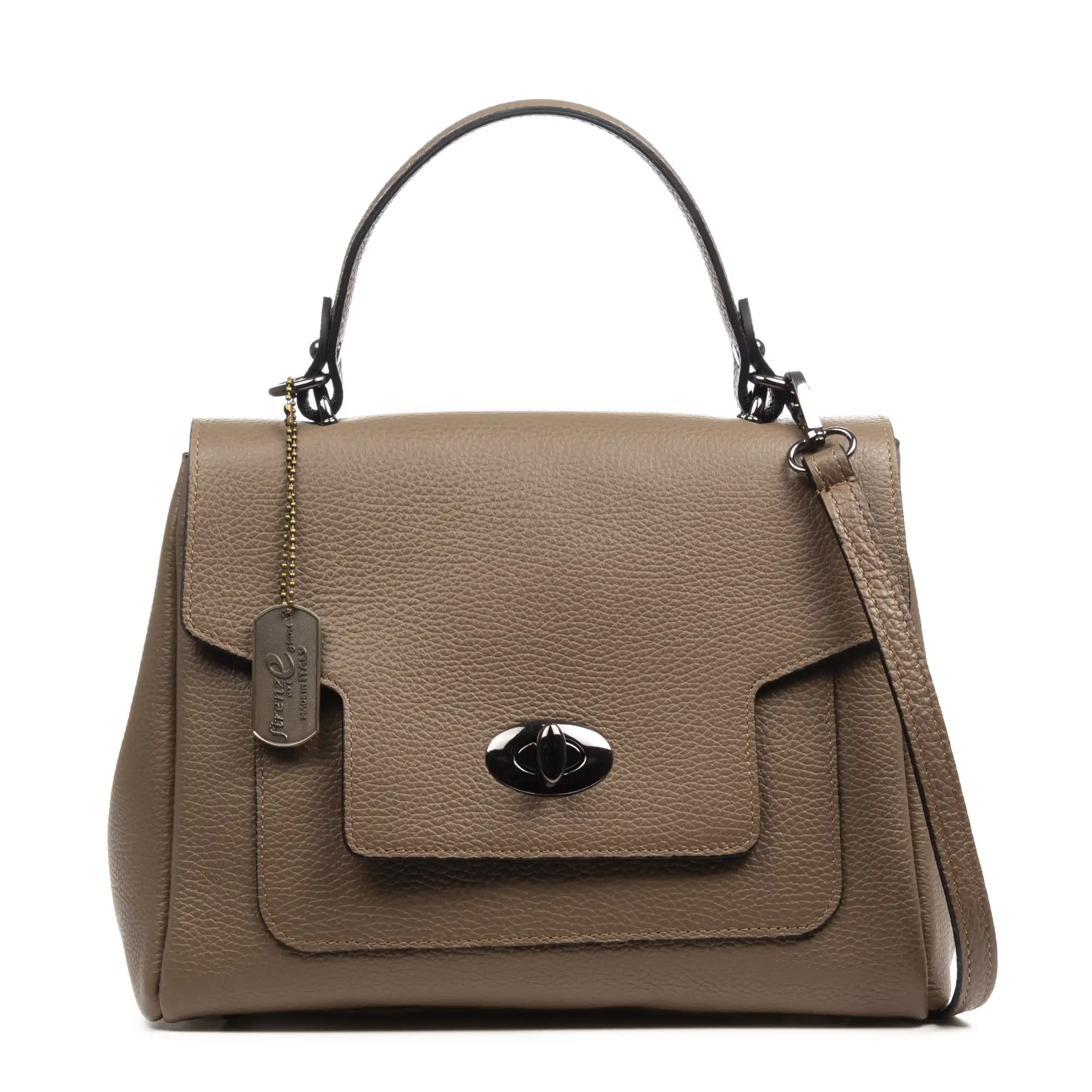 Arcisate bolso Tote mujer. Piel auténtica acabado Dollaro.