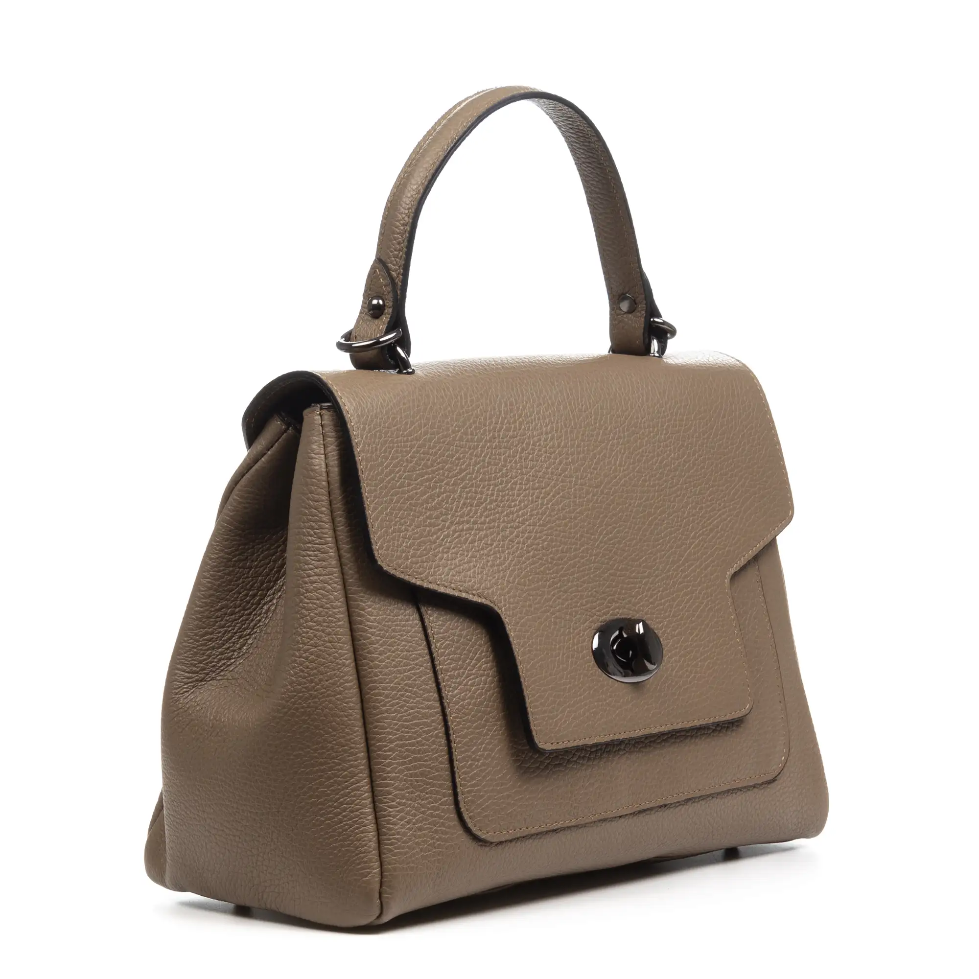 Arcisate bolso Tote mujer. Piel auténtica acabado Dollaro.
