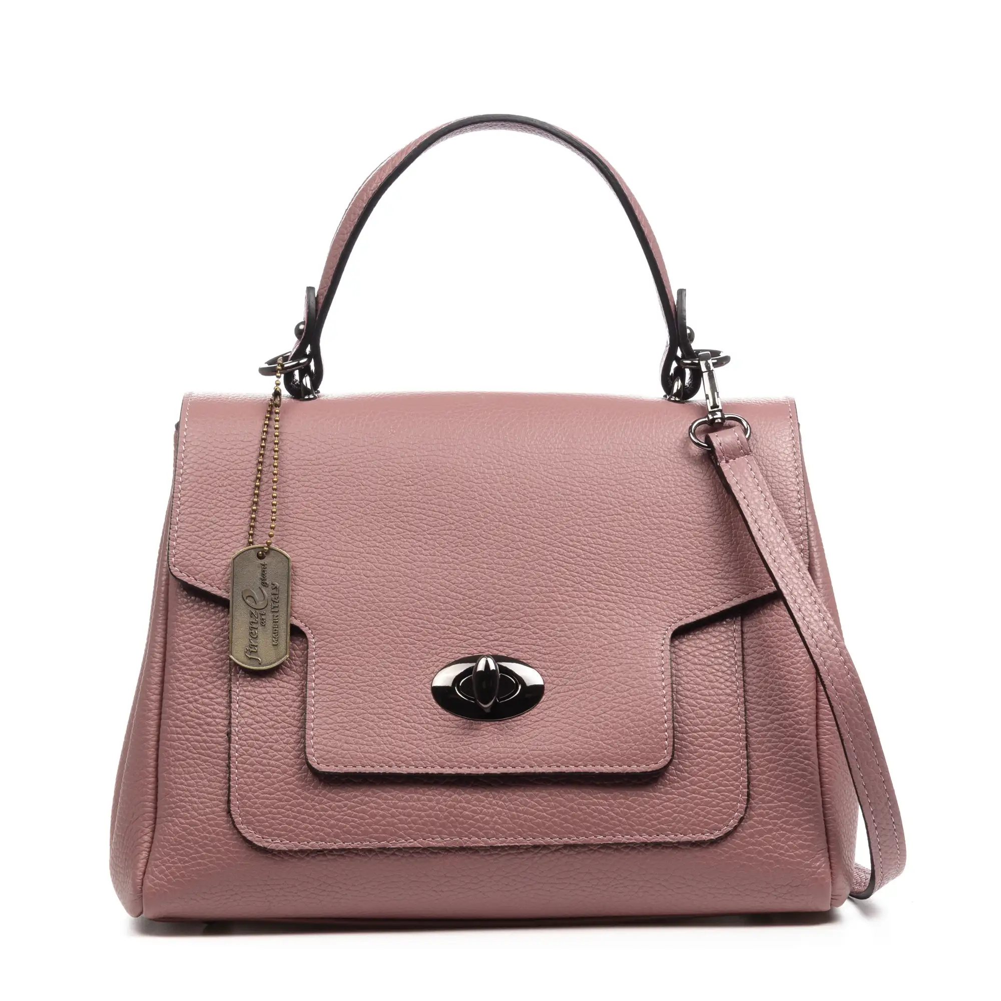Arcisate bolso Tote mujer. Piel auténtica acabado Dollaro.