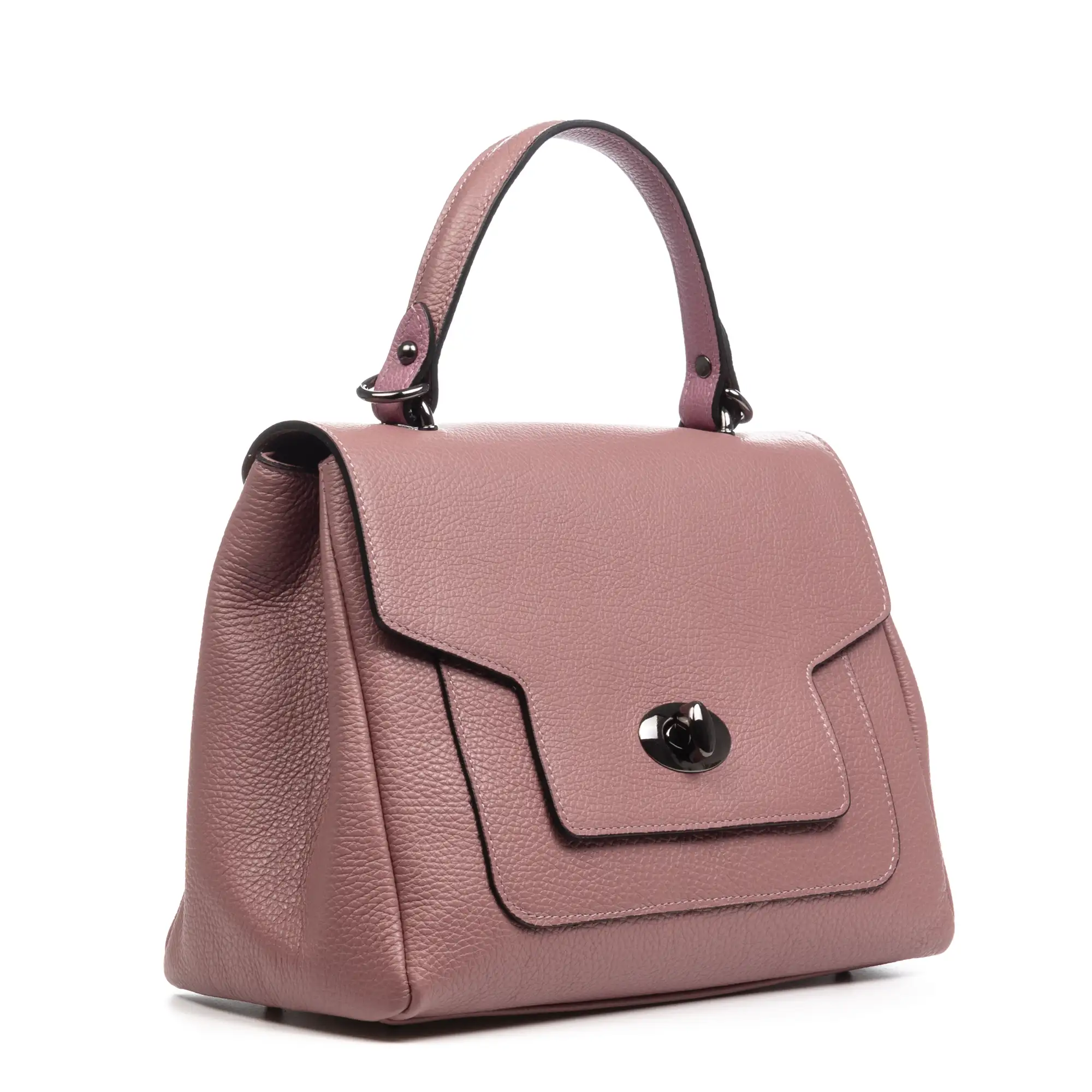 Arcisate bolso Tote mujer. Piel auténtica acabado Dollaro.