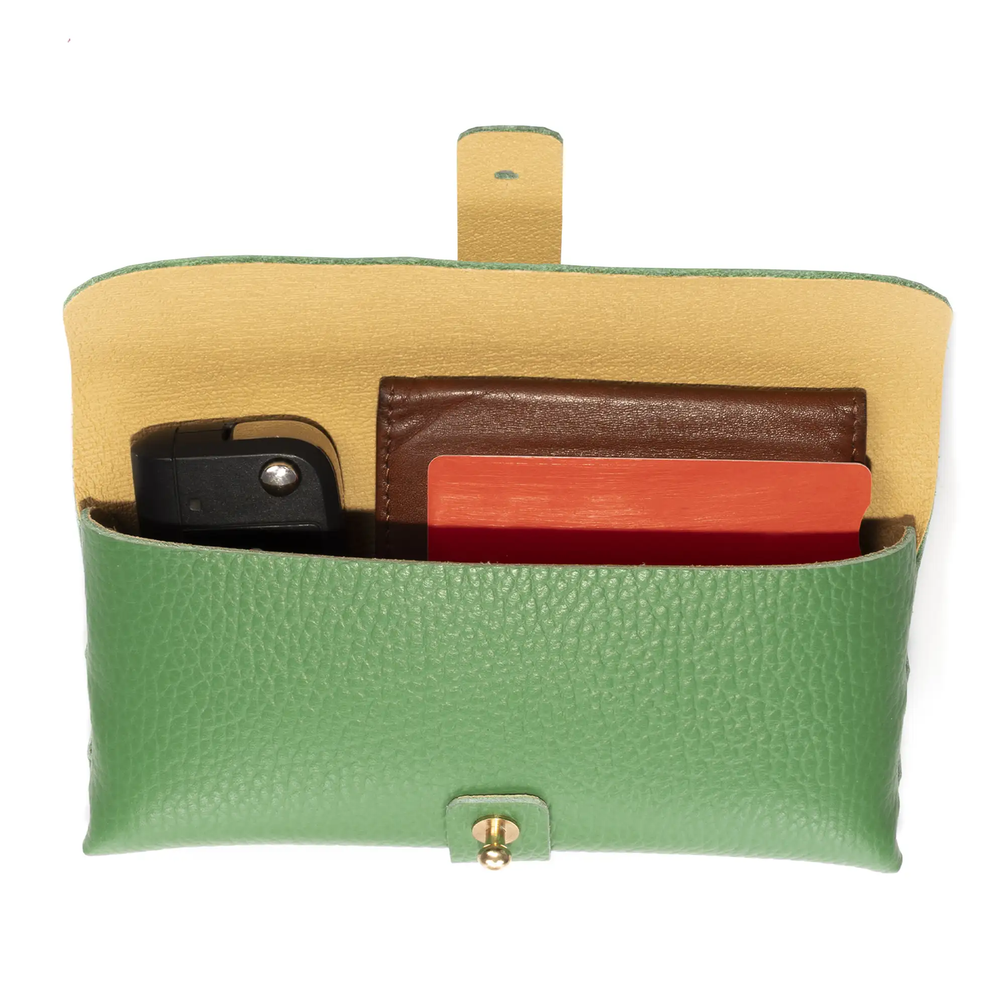 Argelato mini bolso de mano / cartera mujer. Piel auténtica Dollaro.