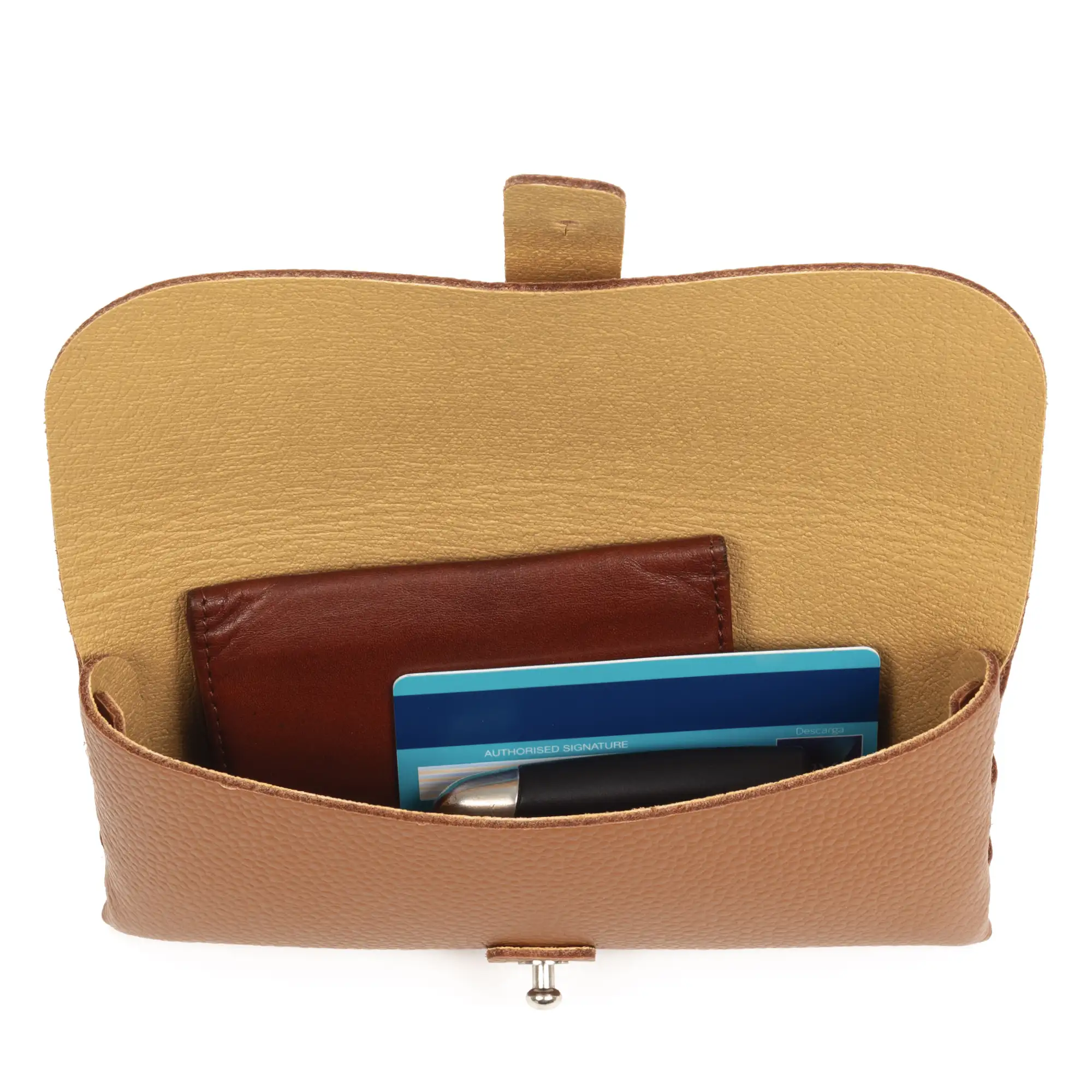 Argelato mini bolso de mano / cartera mujer. Piel auténtica Dollaro.